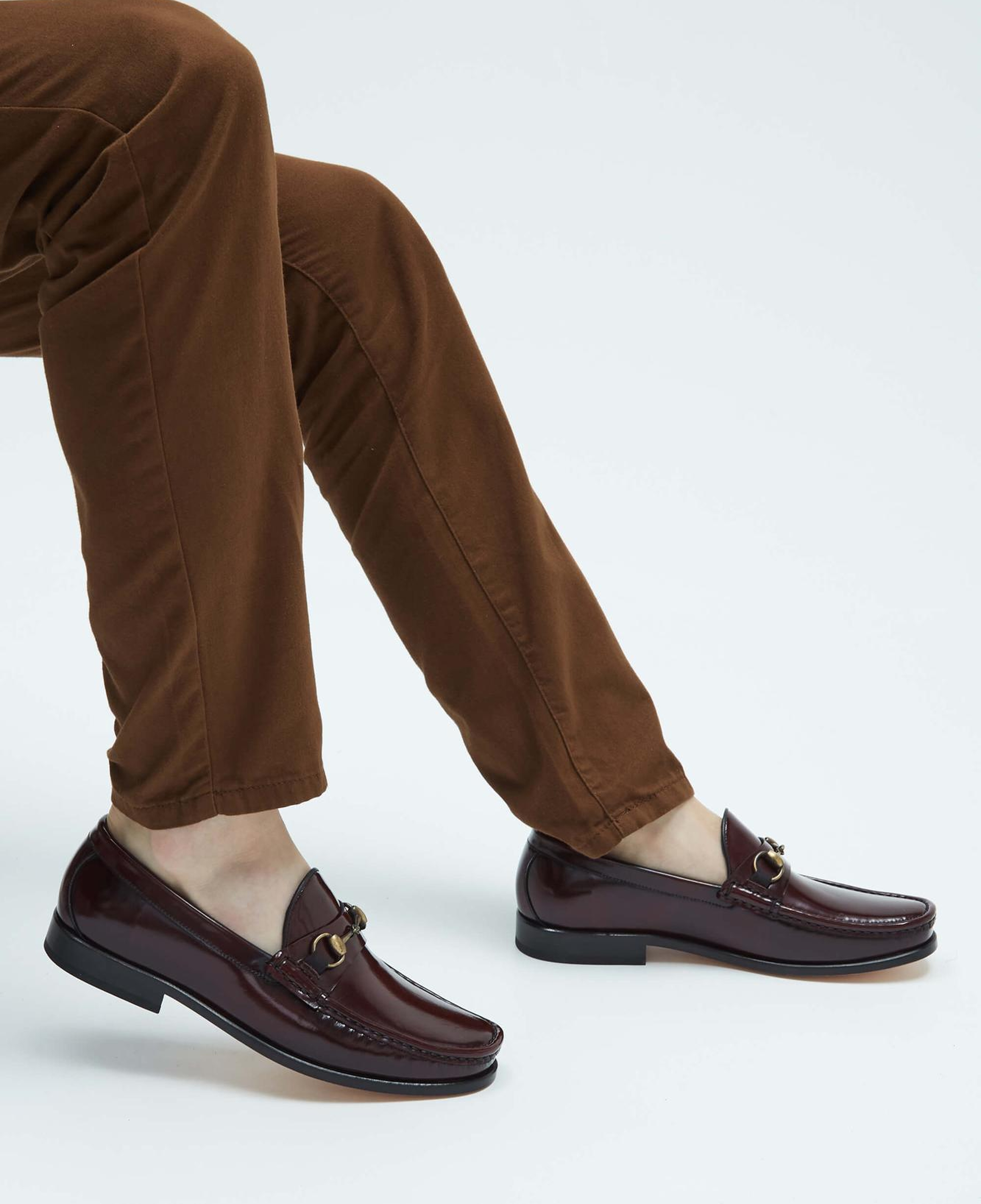 Tamer Tanca Erkek Hakiki Deri Bordo Mokasen & Loafer Ayakkabı