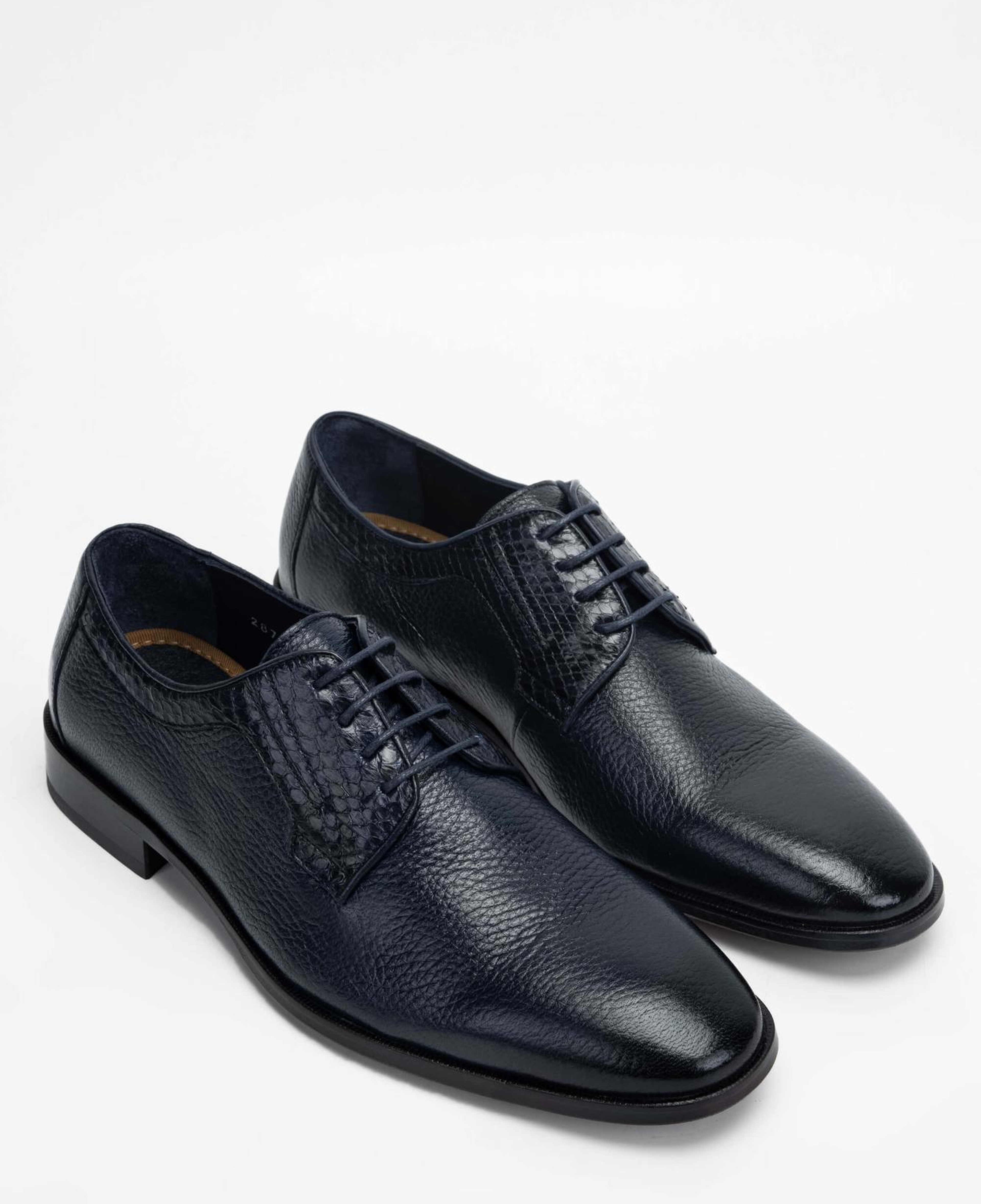 Tamer Tanca Erkek Hakiki Deri Lacivert Klasik Ayakkabı