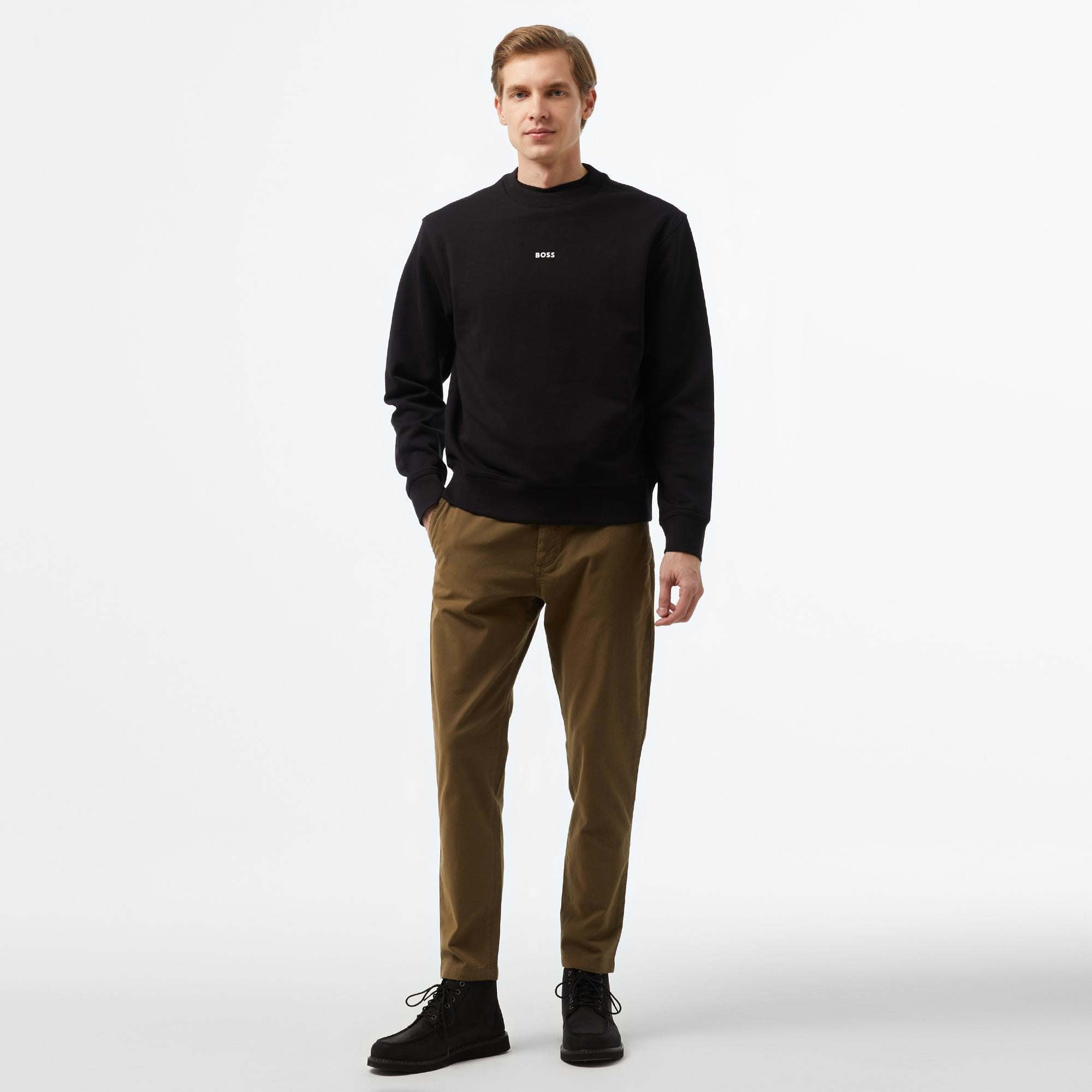 Boss Erkek Siyah Sweatshirt