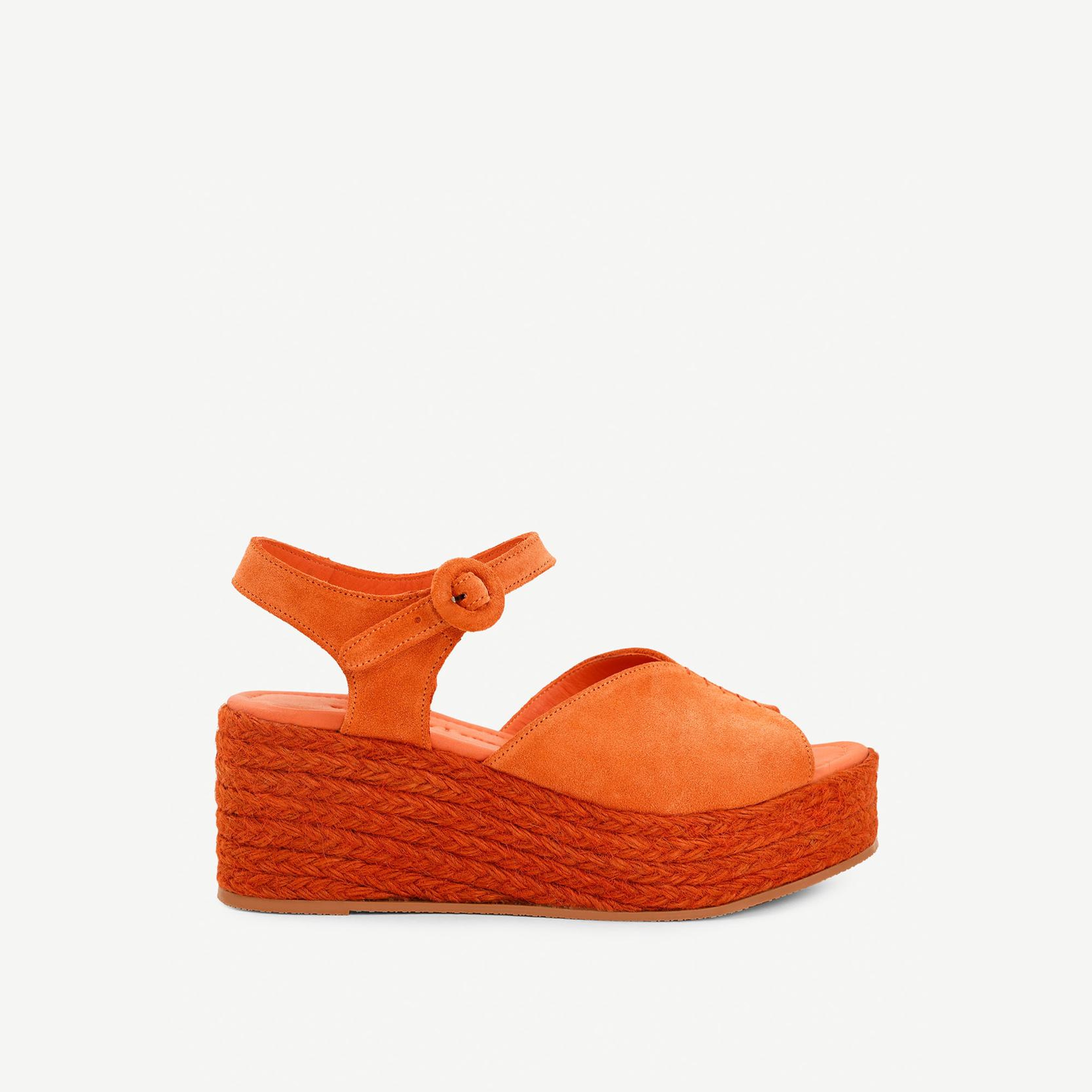 YARGICI Platform Taban Deri Espadril