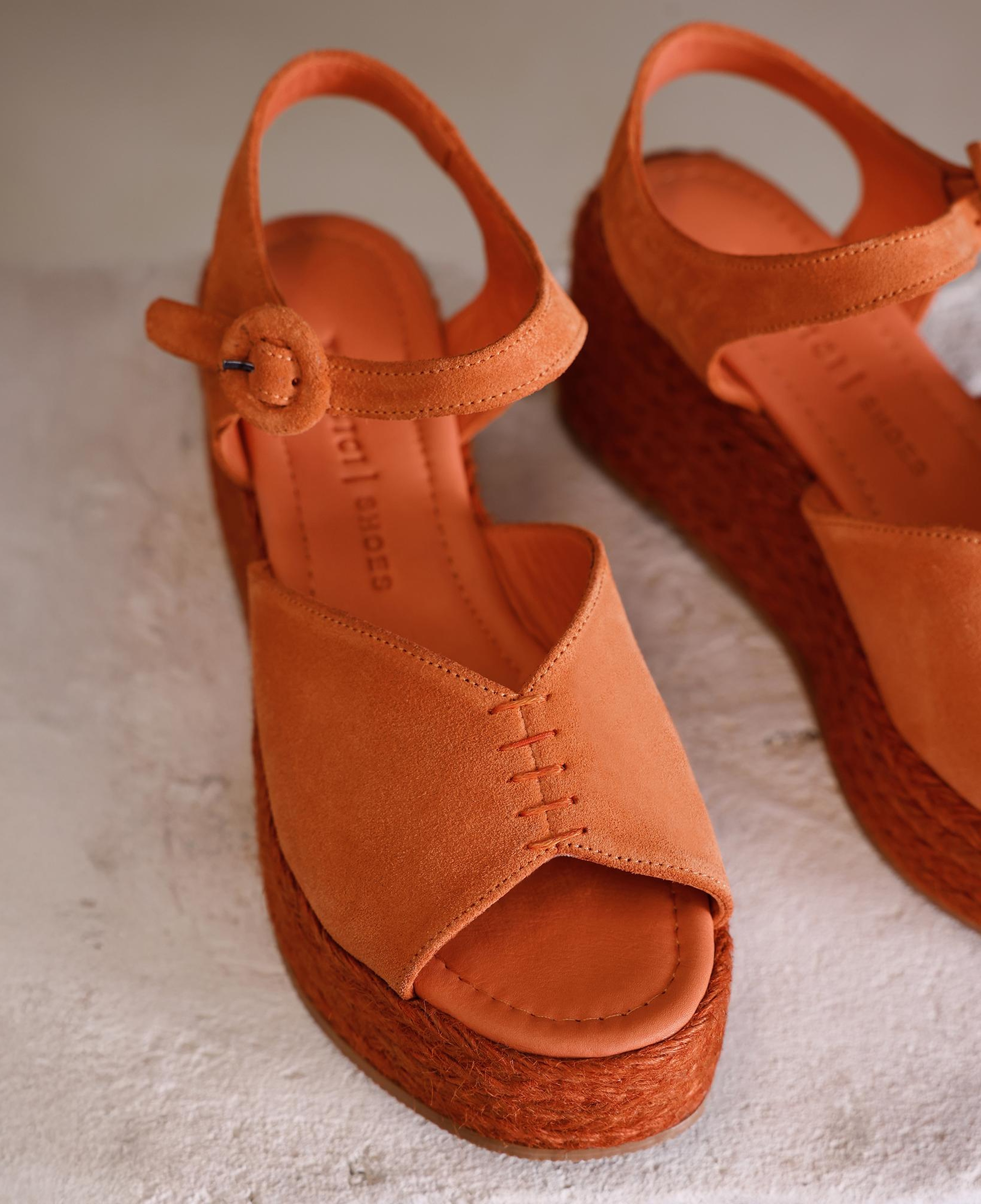 YARGICI Platform Taban Deri Espadril