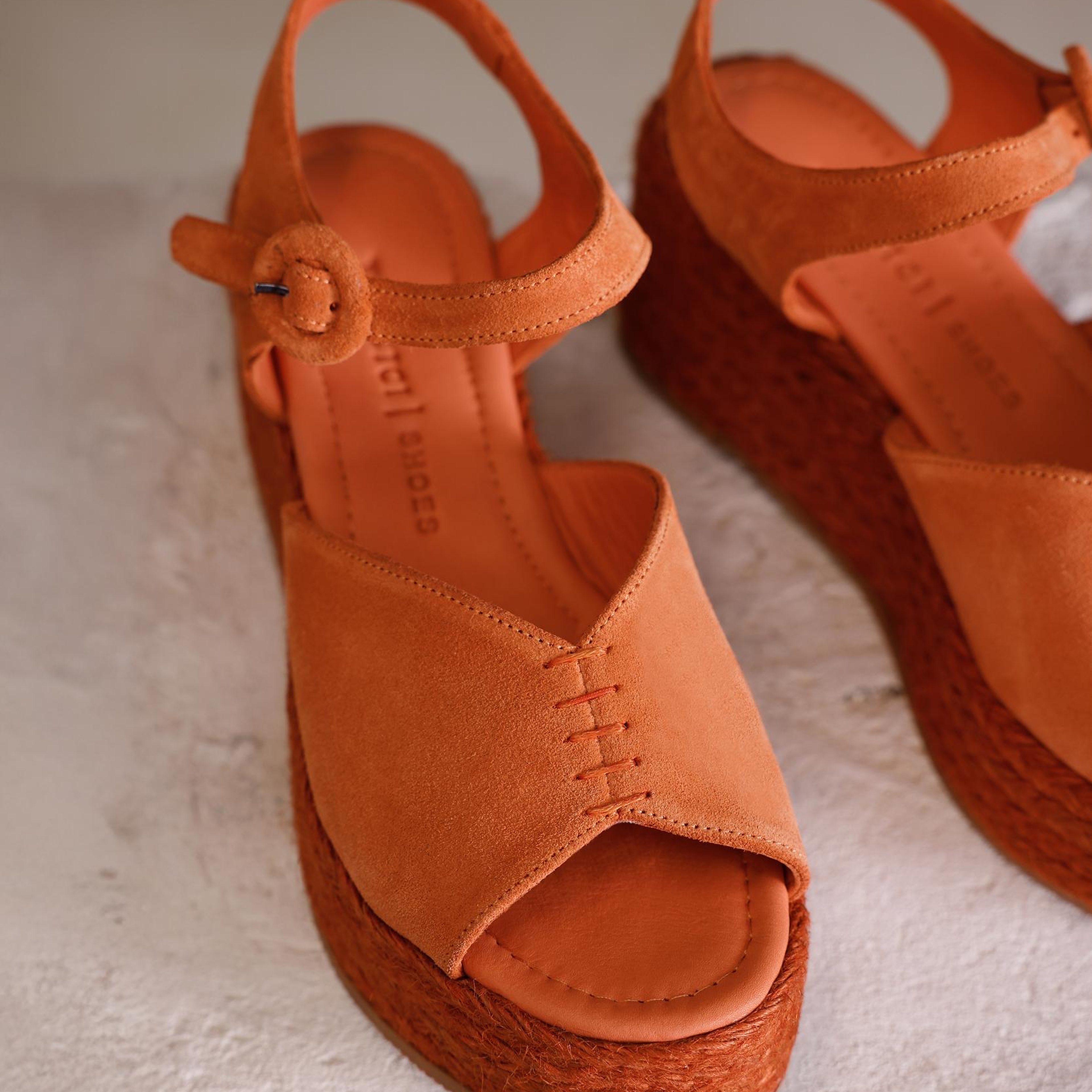 YARGICI Platform Taban Deri Espadril