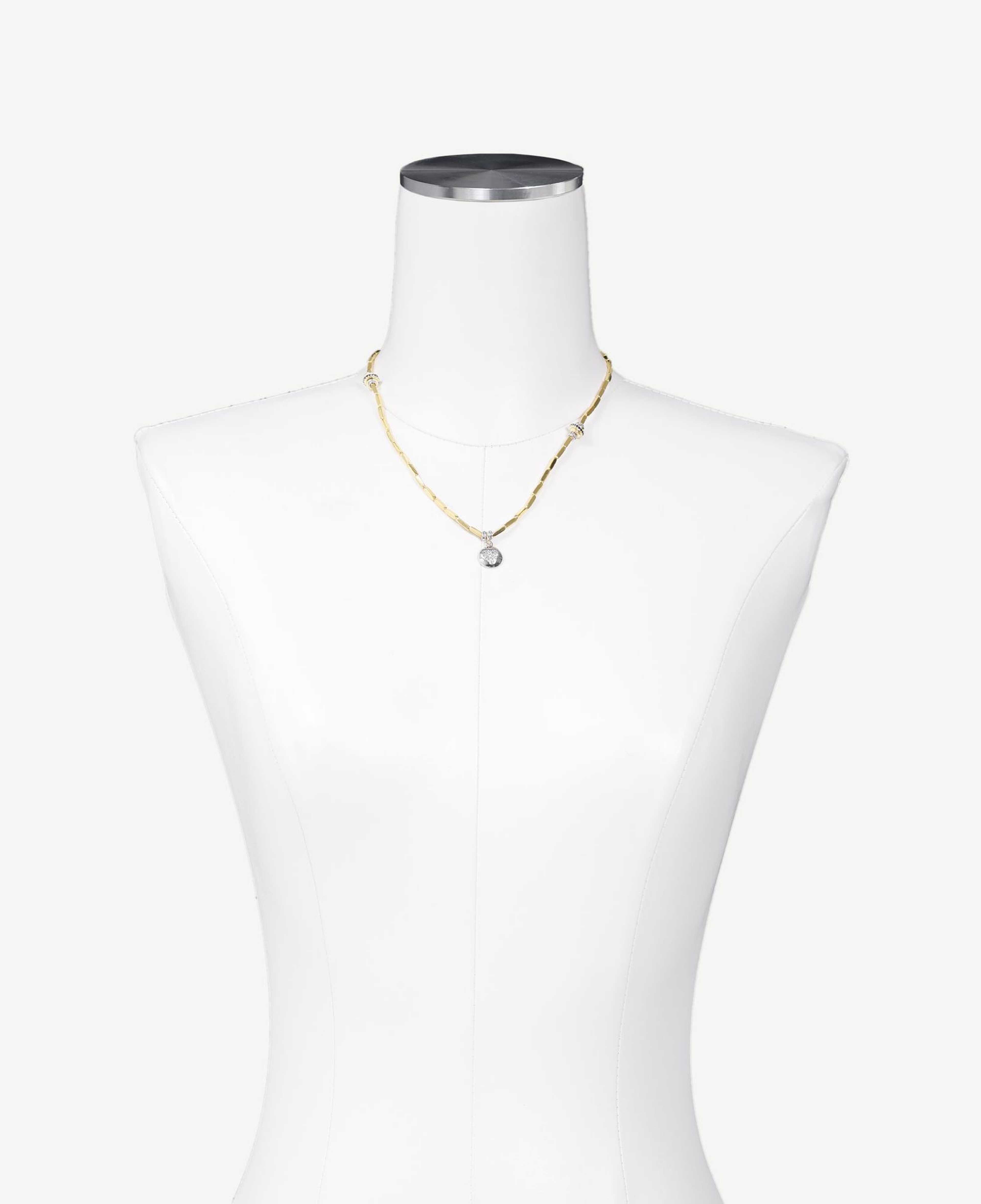 YARGICI Kalp Uçlu Gold Kolye