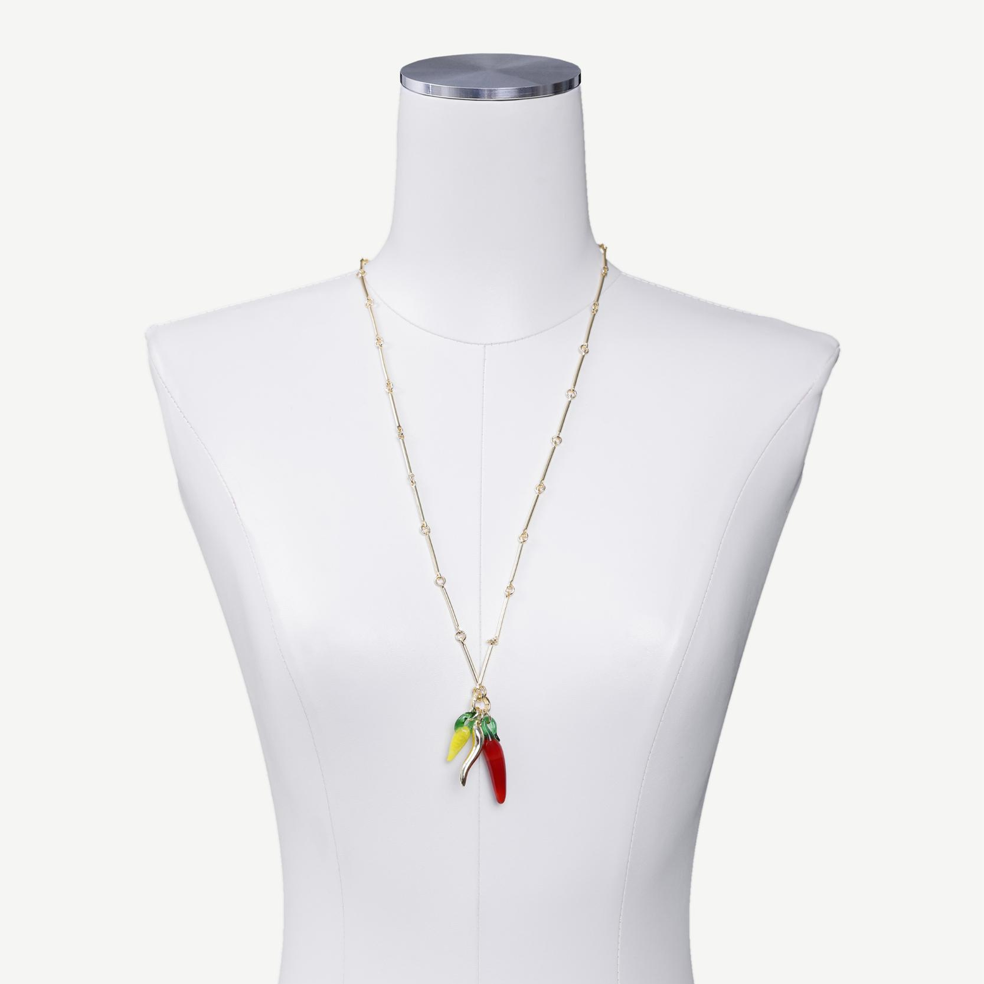 YARGICI Charm Detaylı Uzun Kolye