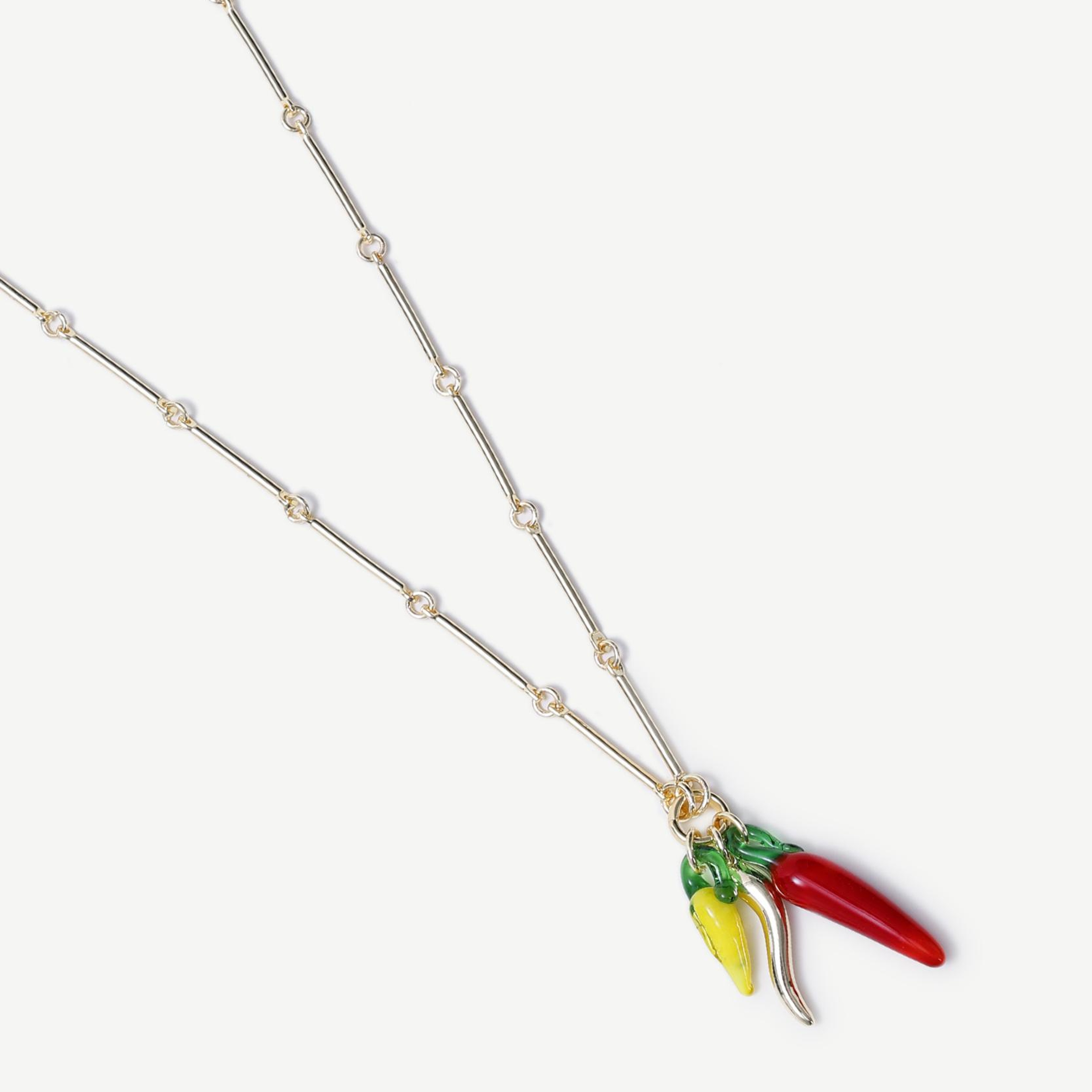 YARGICI Charm Detaylı Uzun Kolye