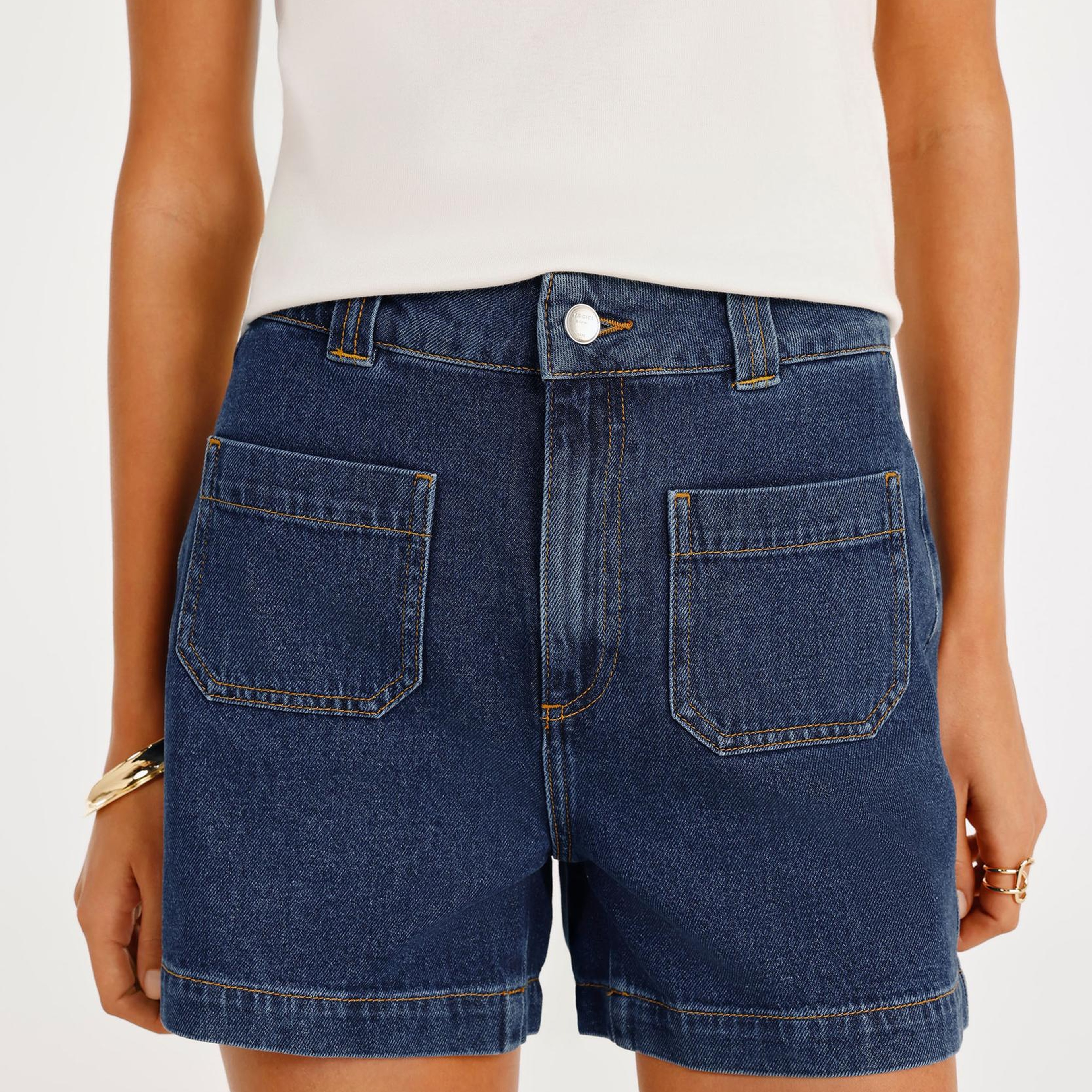 YARGICI Cepli Denim Bermuda