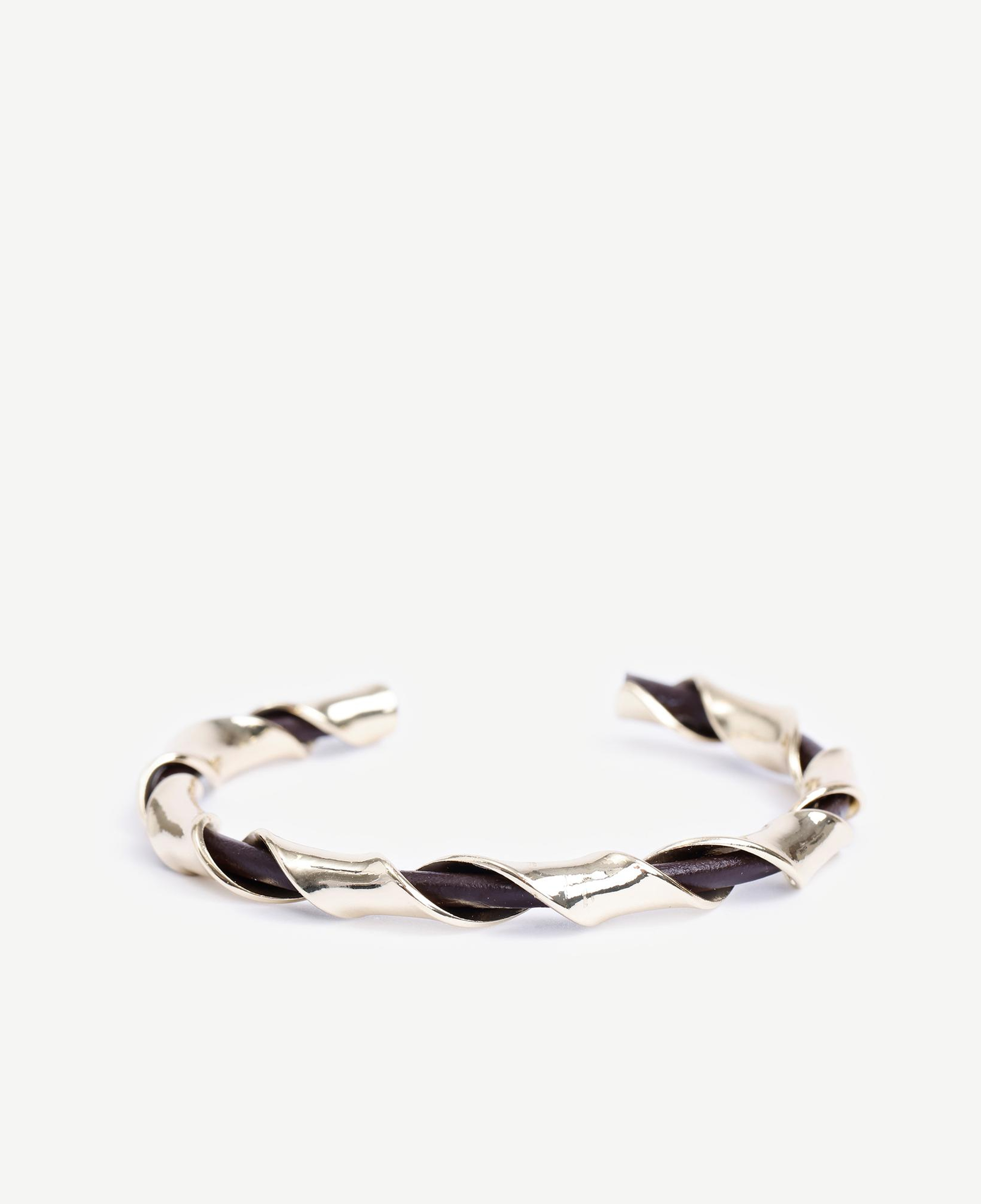 YARGICI Deri Detaylı Cuff Bileklik