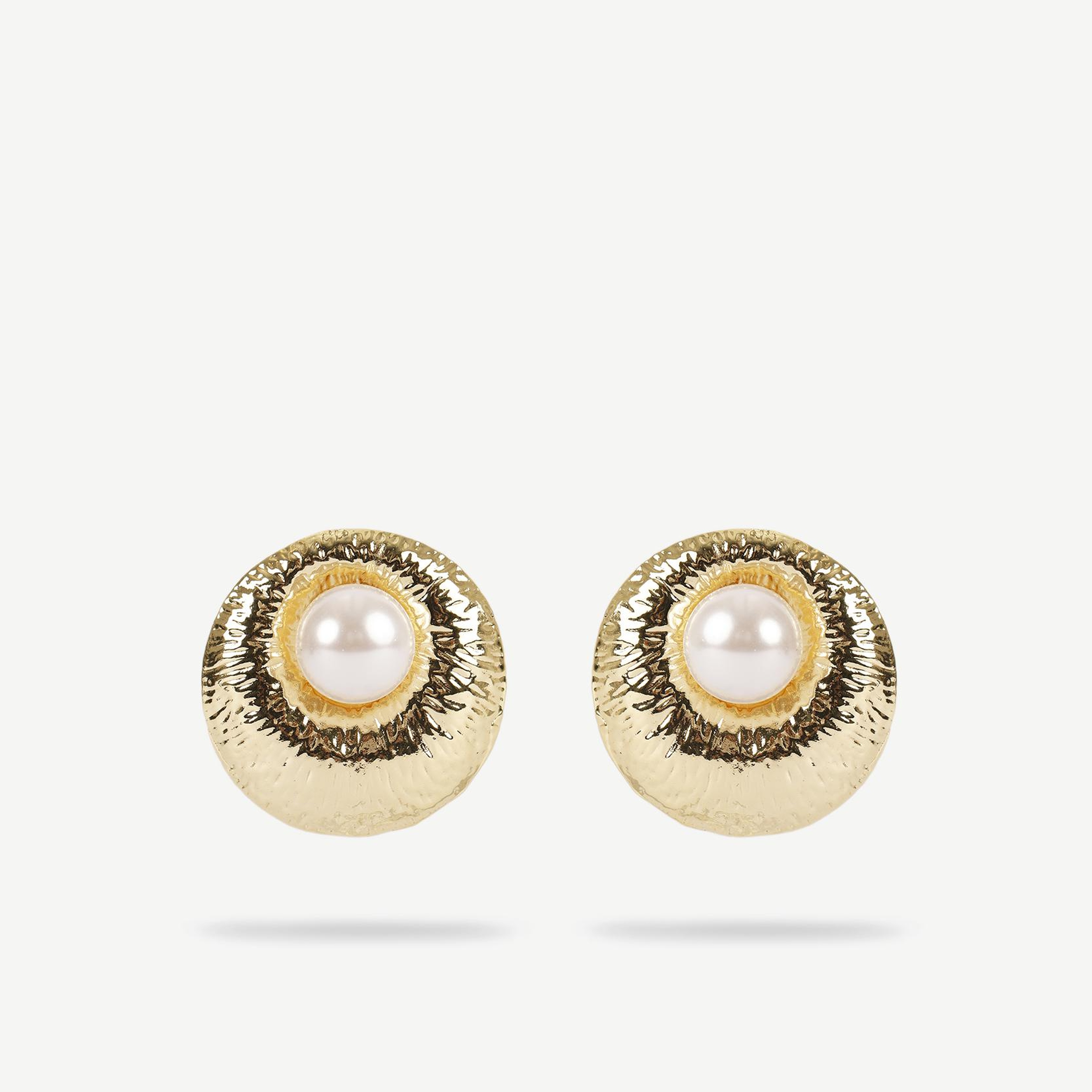 YARGICI İnci Detaylı Gold Küpe