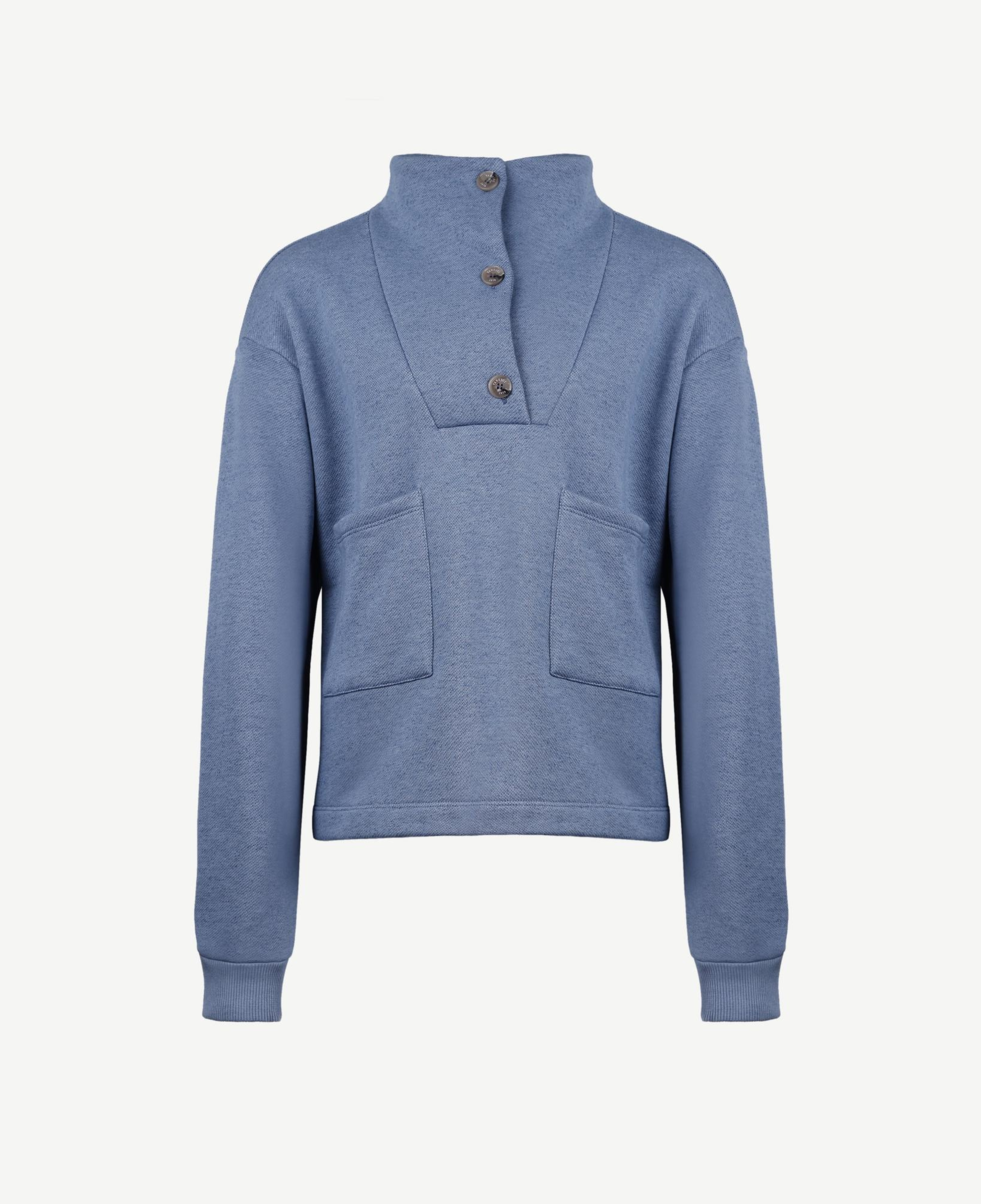 YARGICI Ön Cep Detaylı Dik Yakalı Sweatshirt