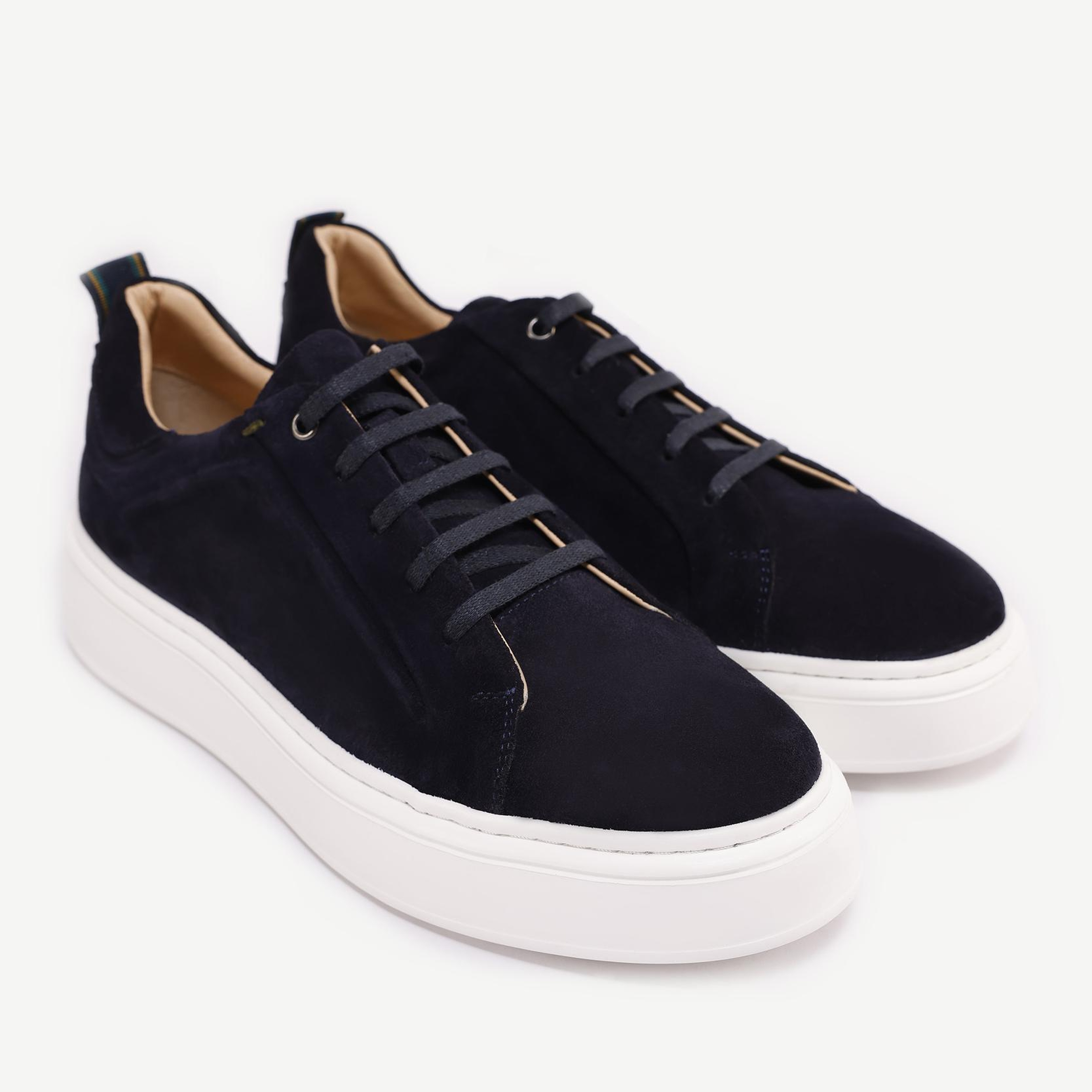 YARGICI Silikon Kabartmanlı Deri Bağlı Sneakers
