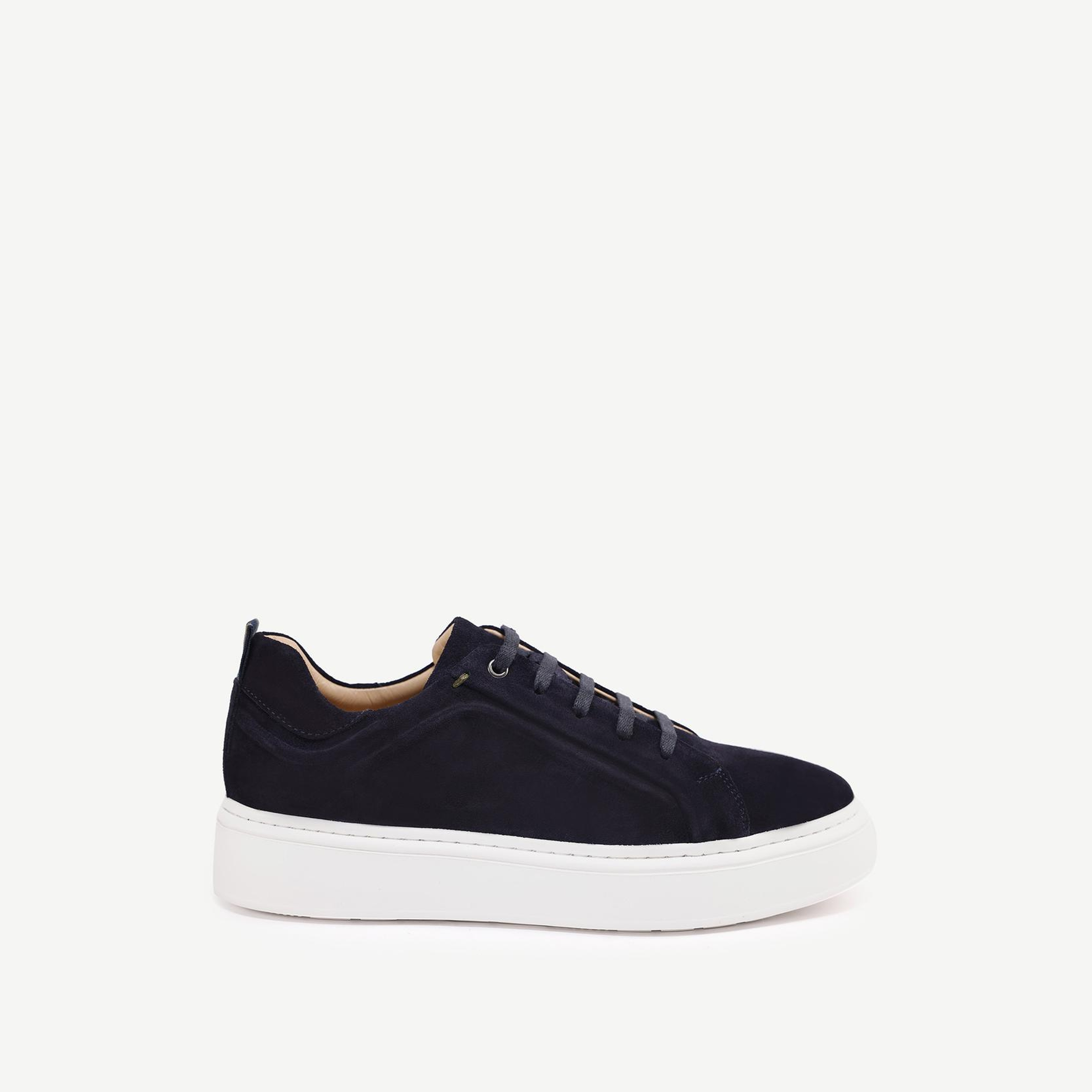 YARGICI Silikon Kabartmanlı Deri Bağlı Sneakers