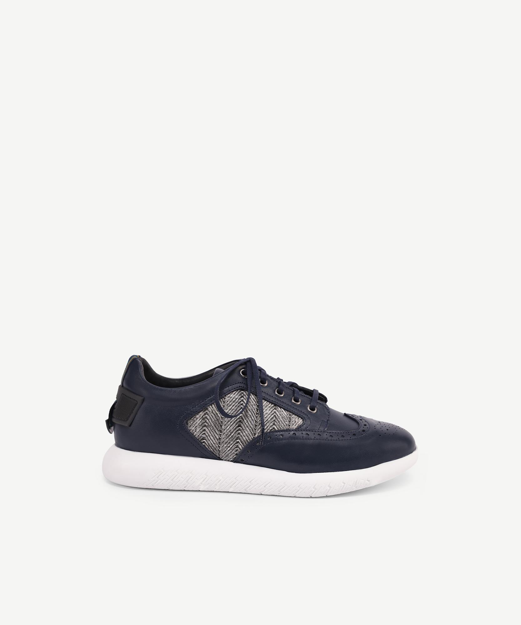 YARGICI Hasır Detaylı Deri Sneakers