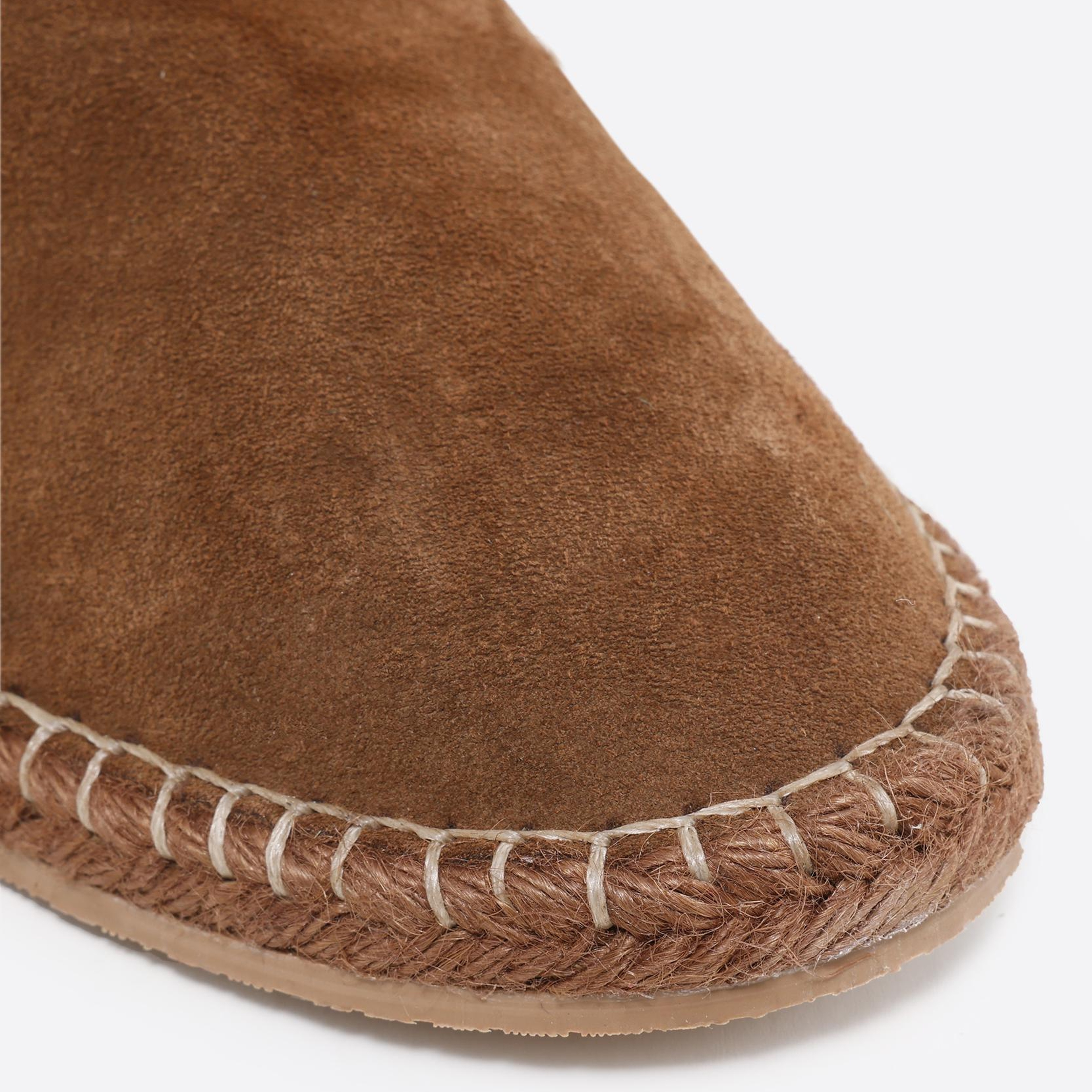 YARGICI Renk Detaylı Deri Espadril