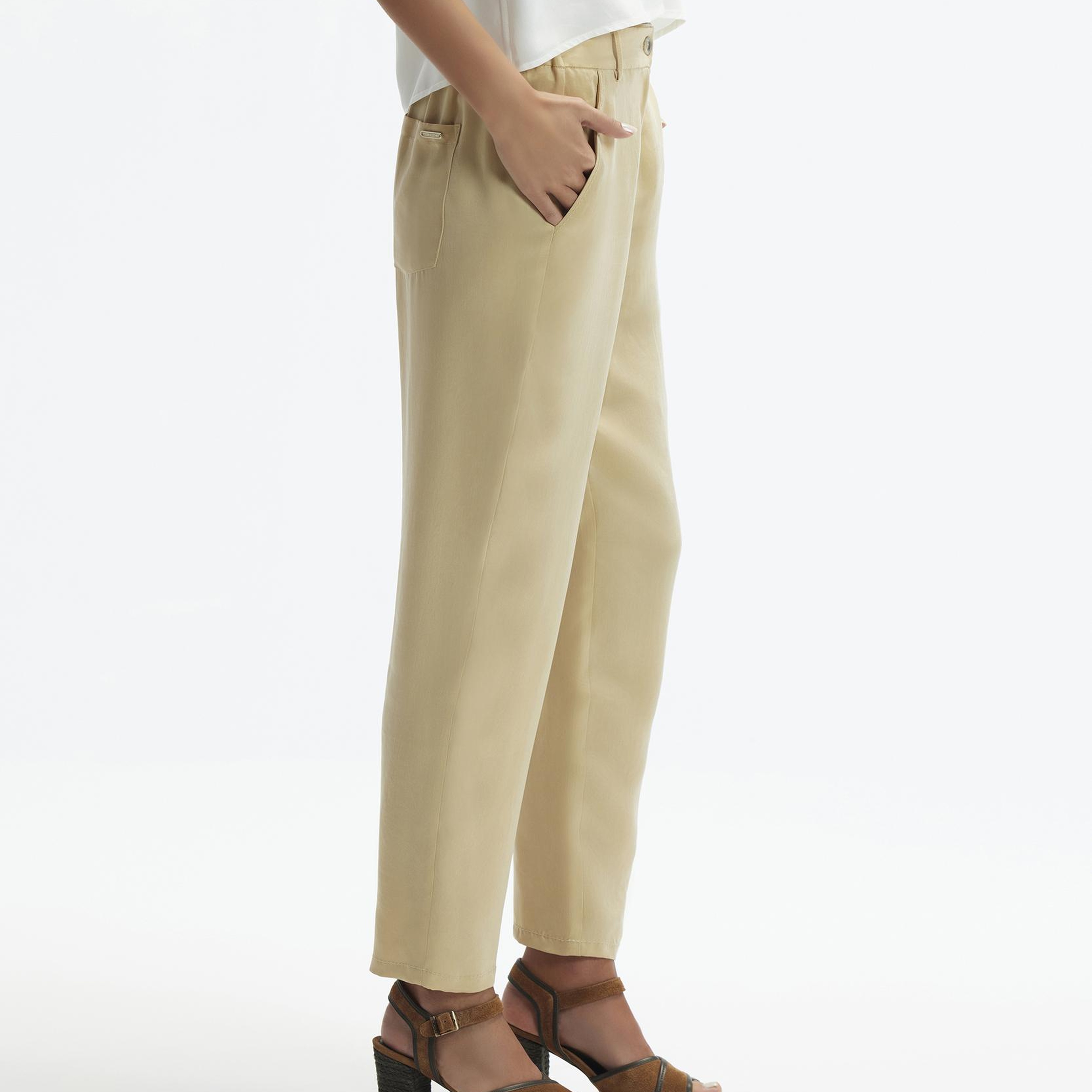 YARGICI Dar Paça Cropped Pantolon