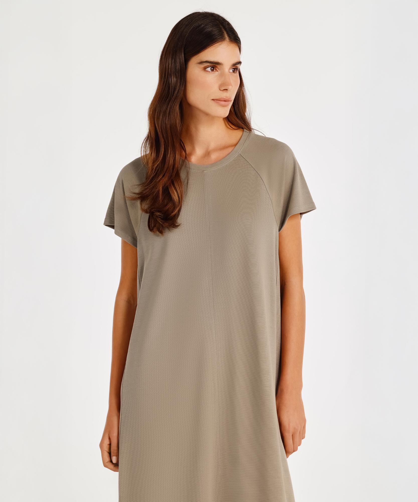 YARGICI Bisiklet Yaka Reglan Kol Elbise
