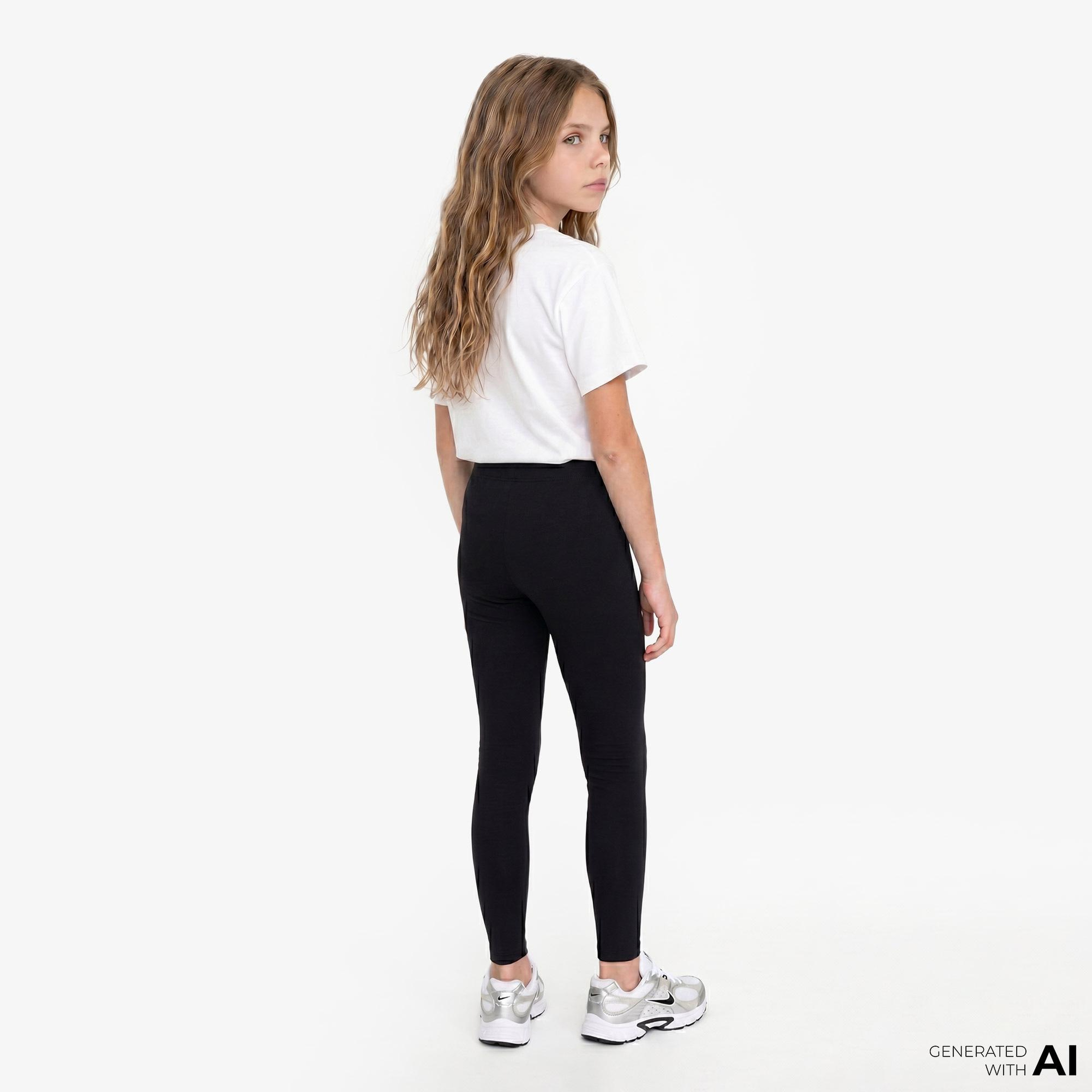 Nike Sportswear Classic Yüksek Belli Çocuk Siyah Günlük Tayt