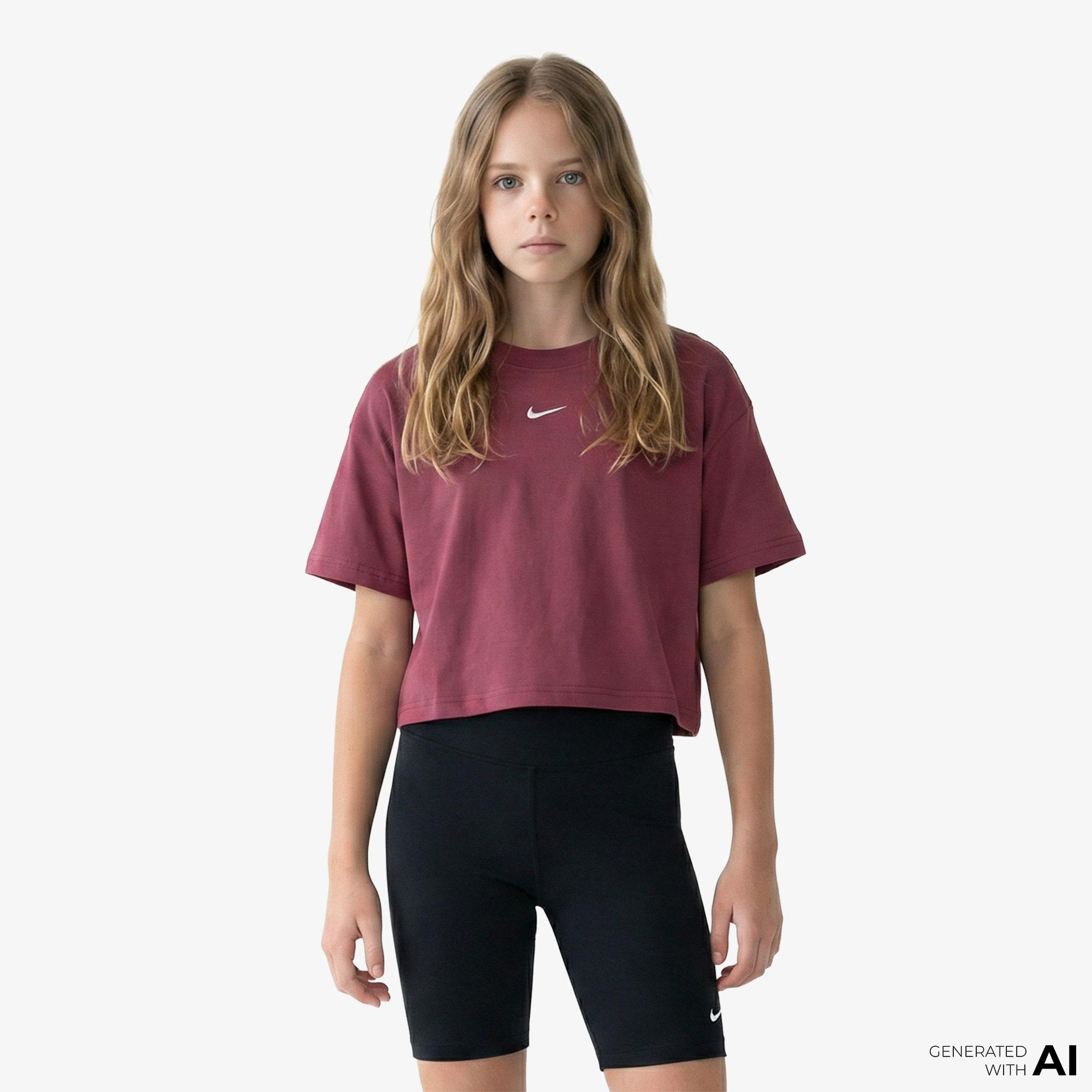 Nike Sportswear Essential Genç Çocuk Pembe T-Shirt