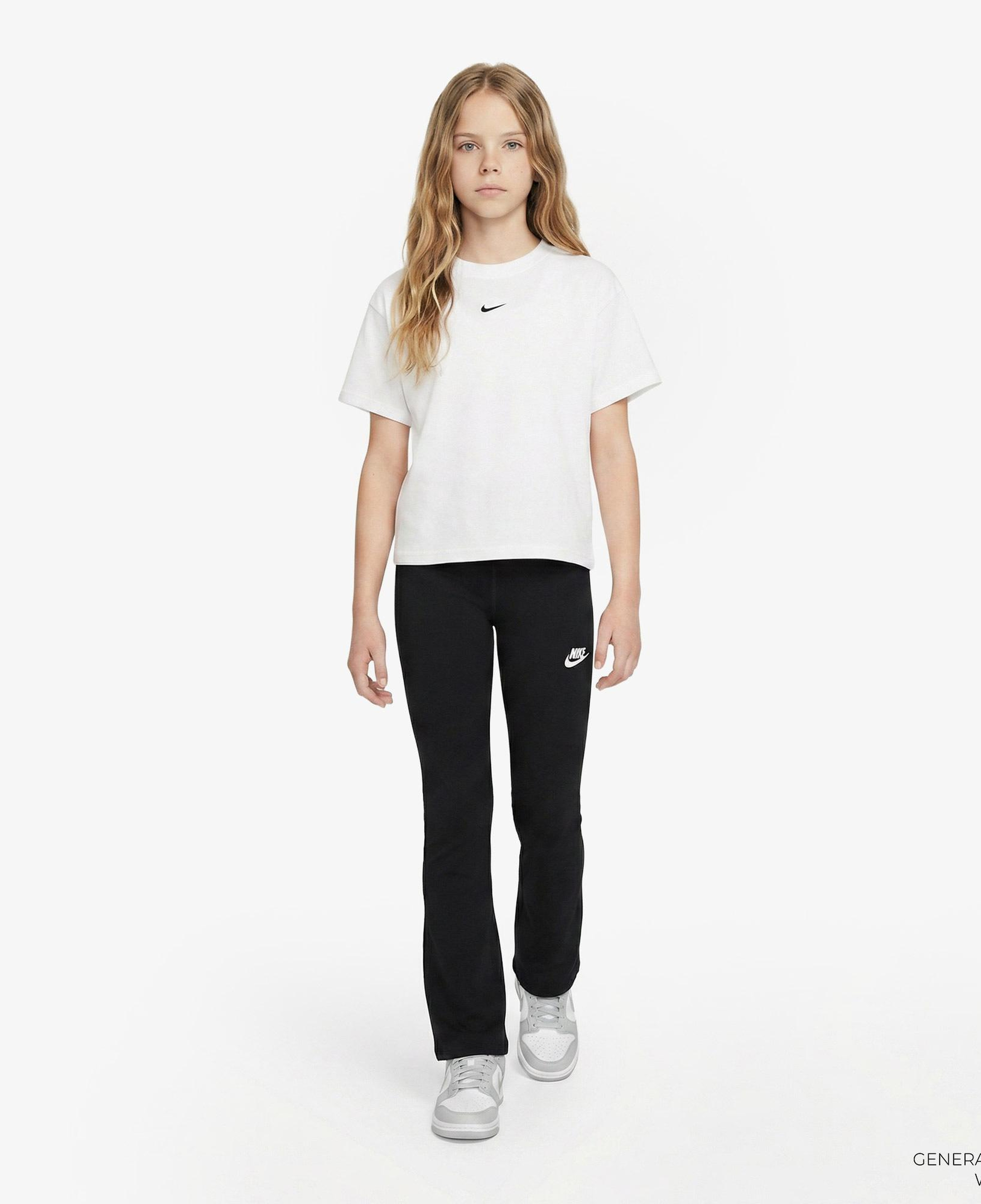 Nike Sportswear Classic Yüksek Belli Bol Paçalı Çocuk Siyah Tayt