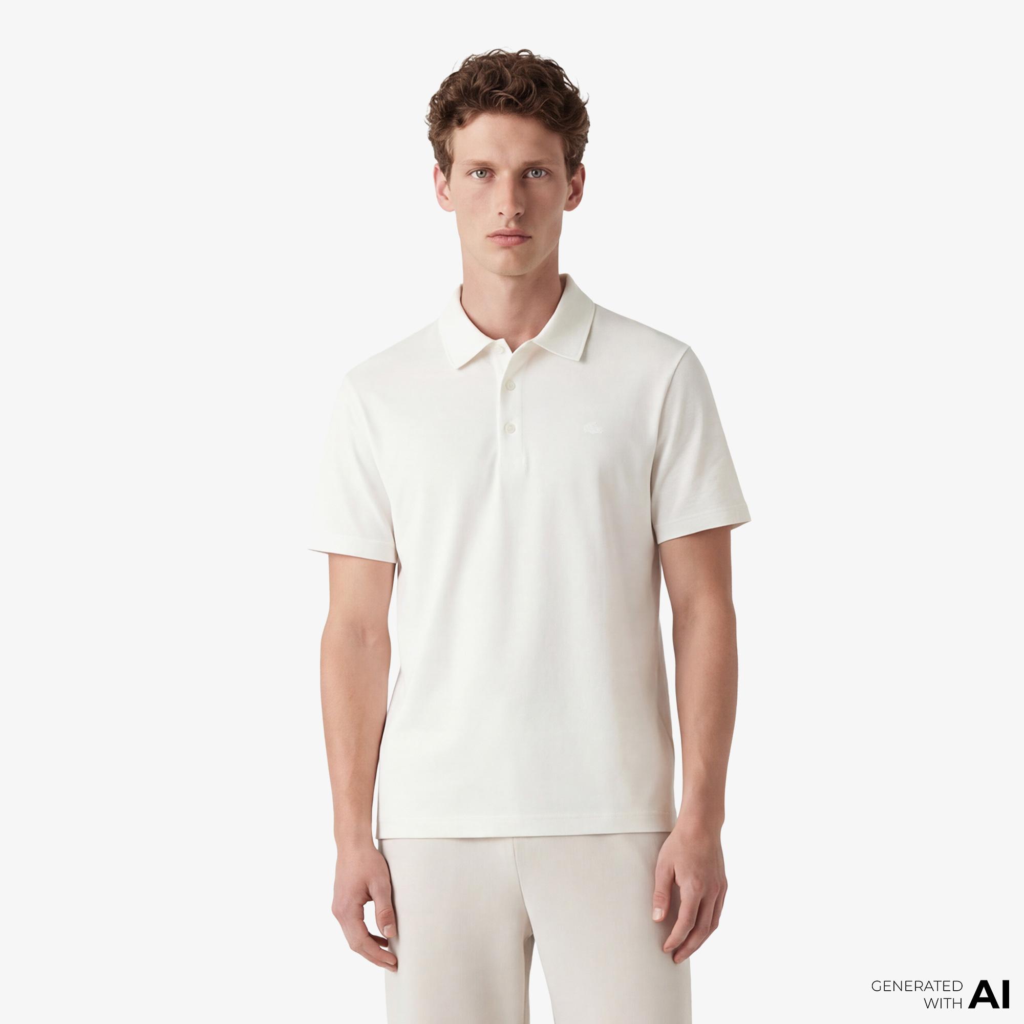 Lacoste Erkek Beyaz Polo