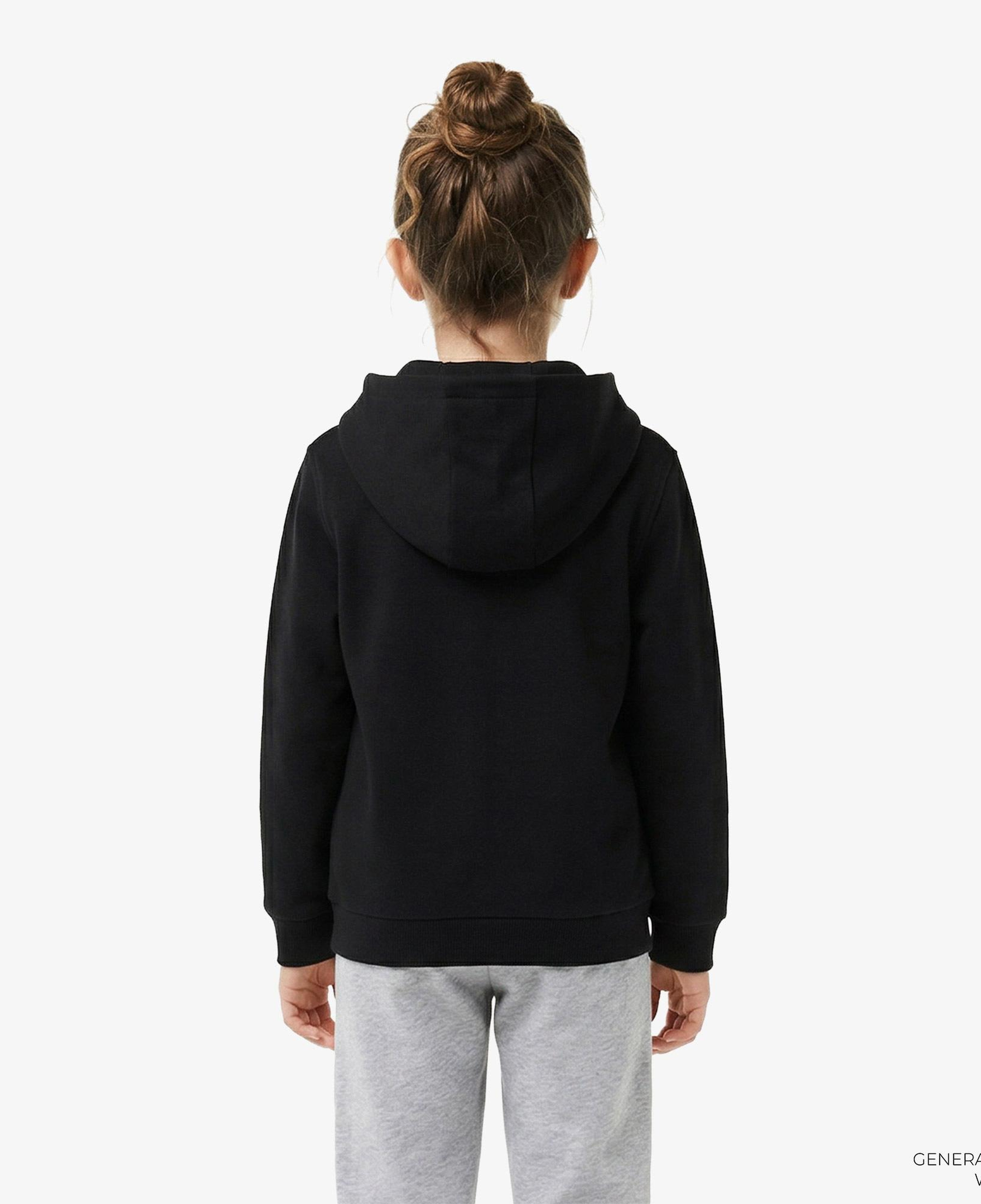 Lacoste Çocuk Kapüşonlu Siyah Sweatshirt