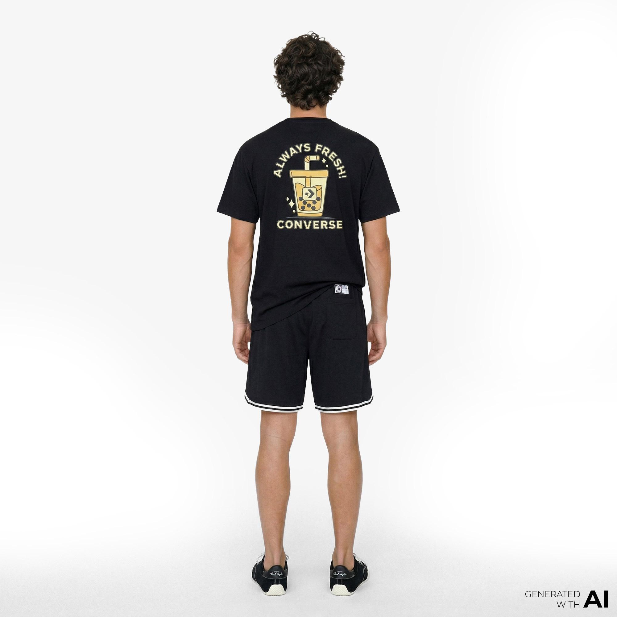 Converse Erkek Siyah T-Shirt