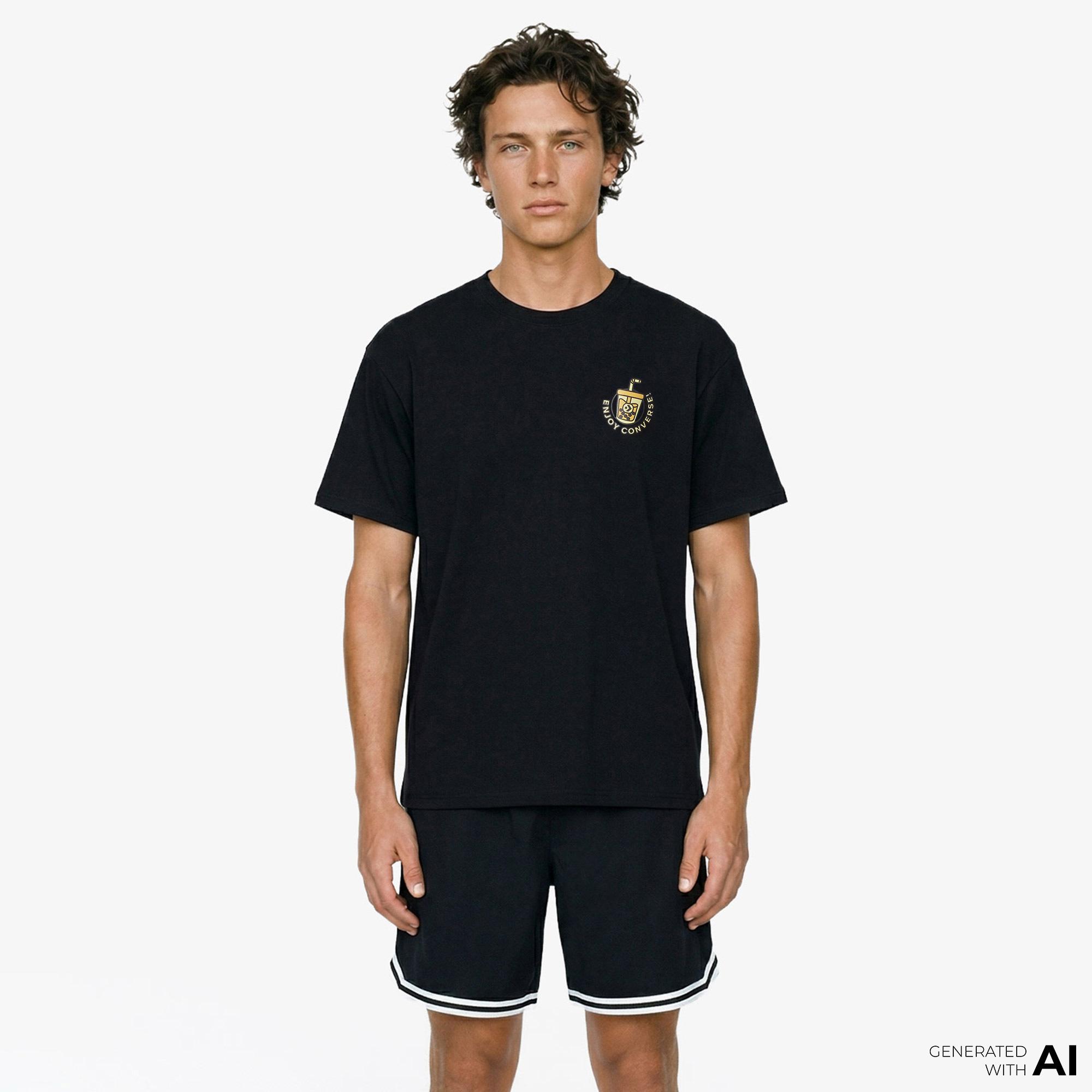 Converse Erkek Siyah T-Shirt