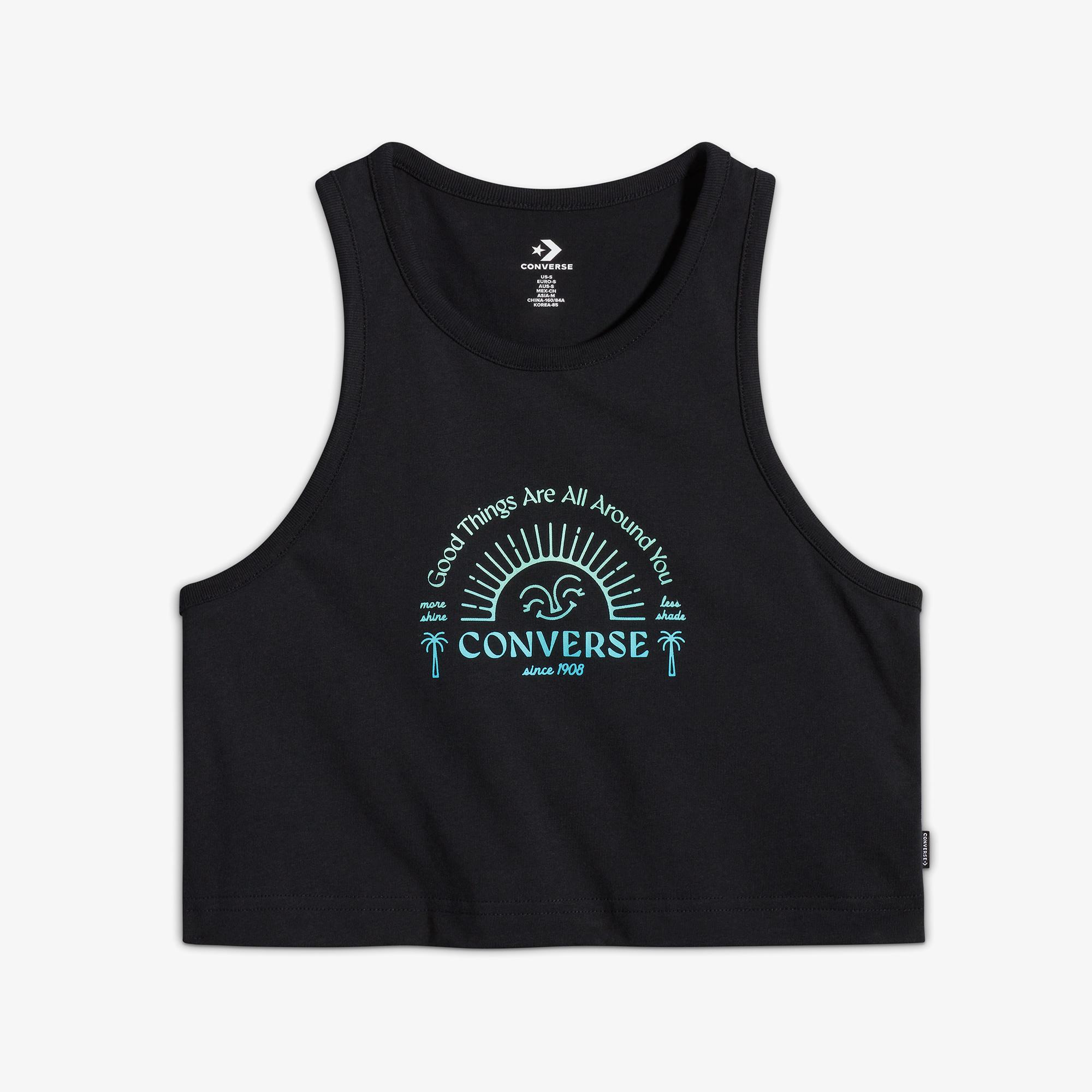 Converse Kadın Siyah T-Shirt