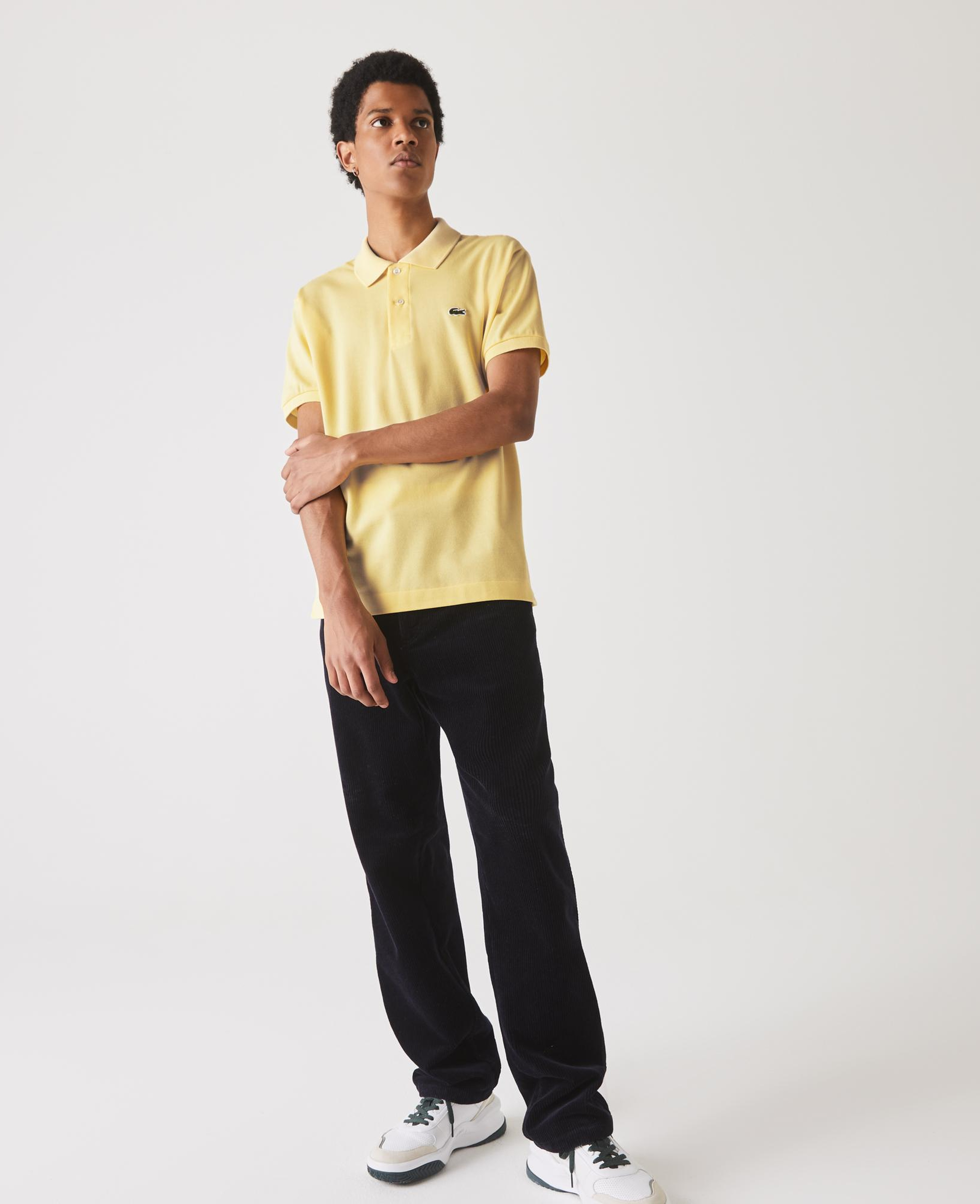 L.12.12 Erkek Classic Fit Sarı Polo