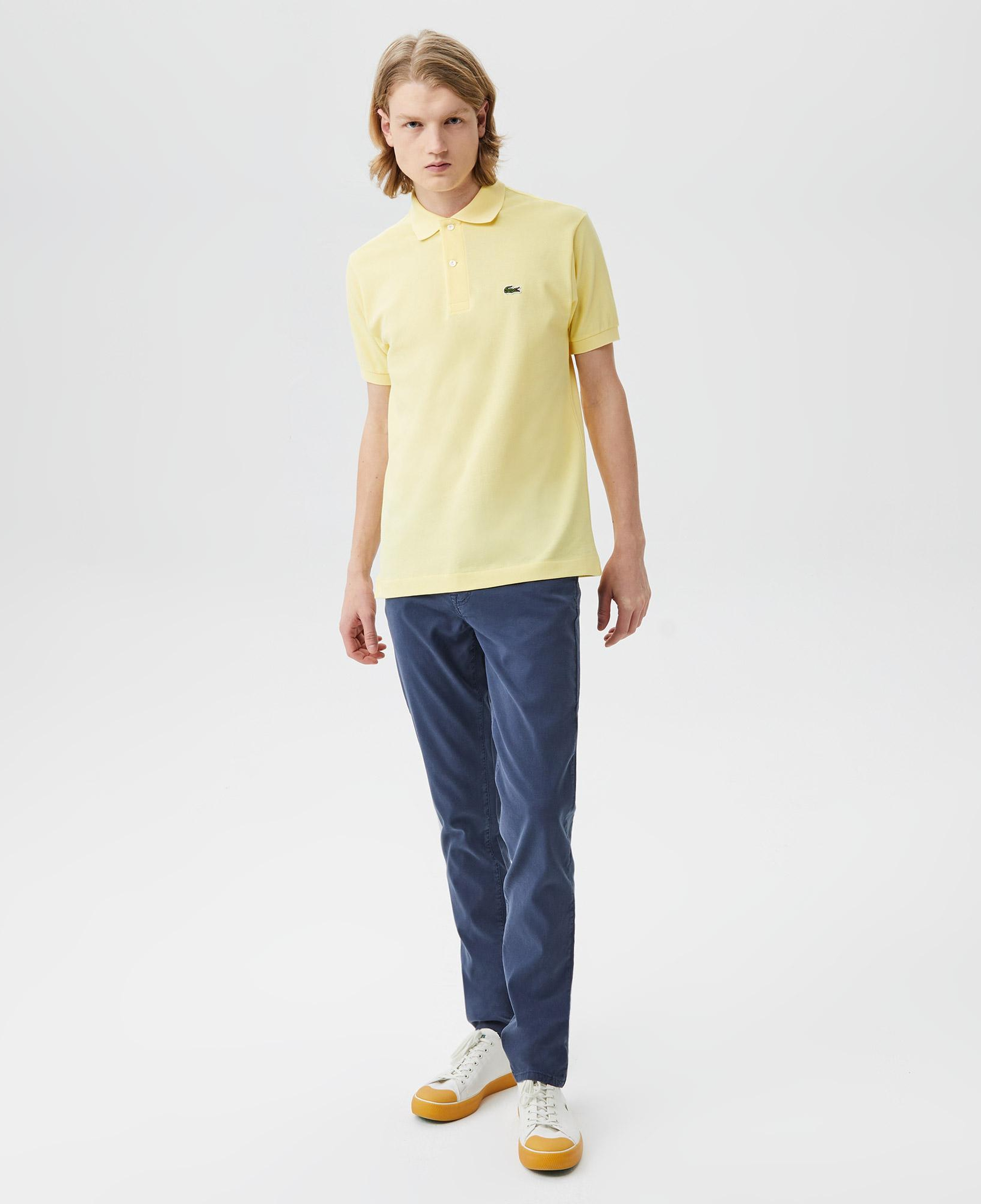 L.12.12 Erkek Classic Fit Sarı Polo