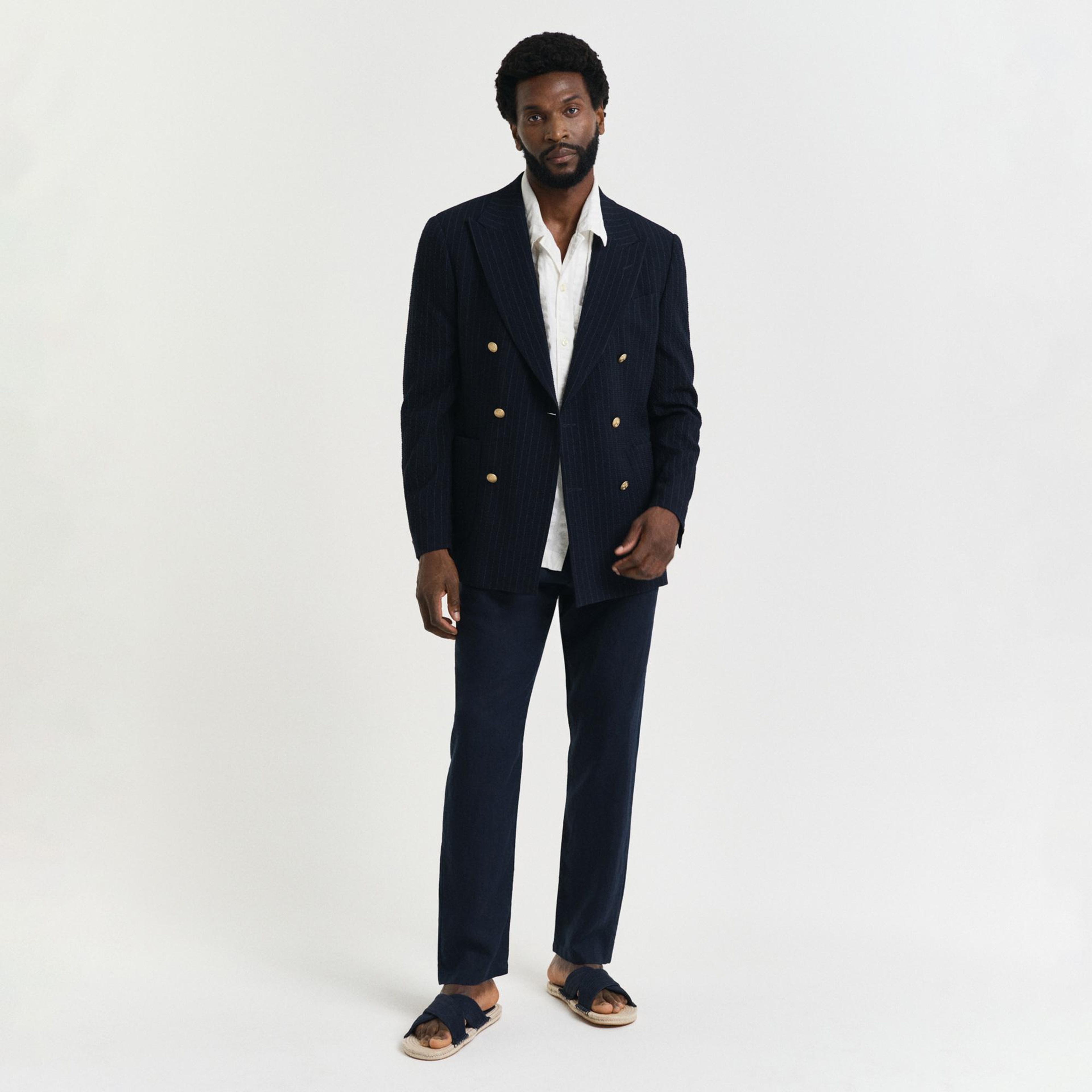 GANT Erkek Lacivert Relaxed Fit Pantolon