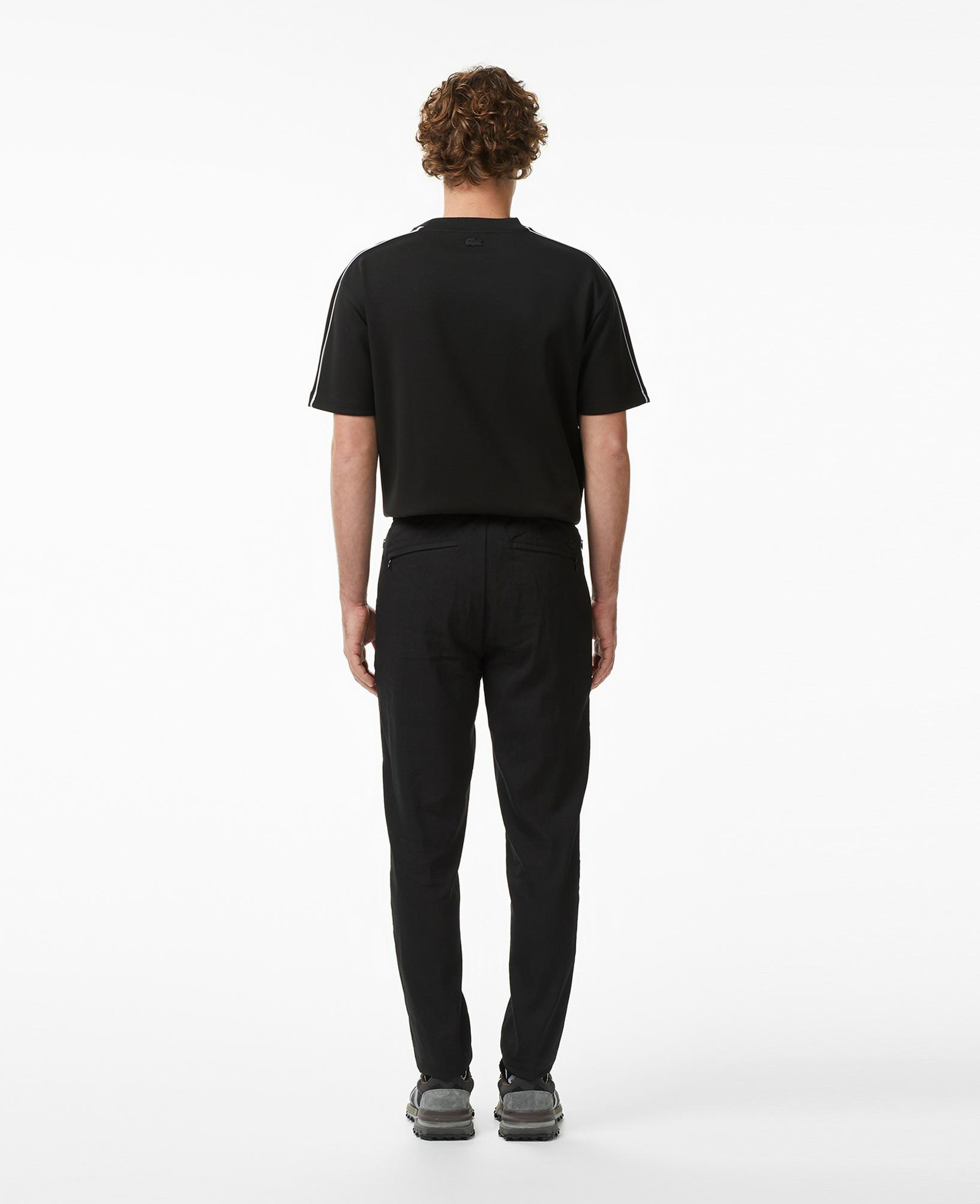 Erkek Tapered Fit Siyah Chino Pantolon