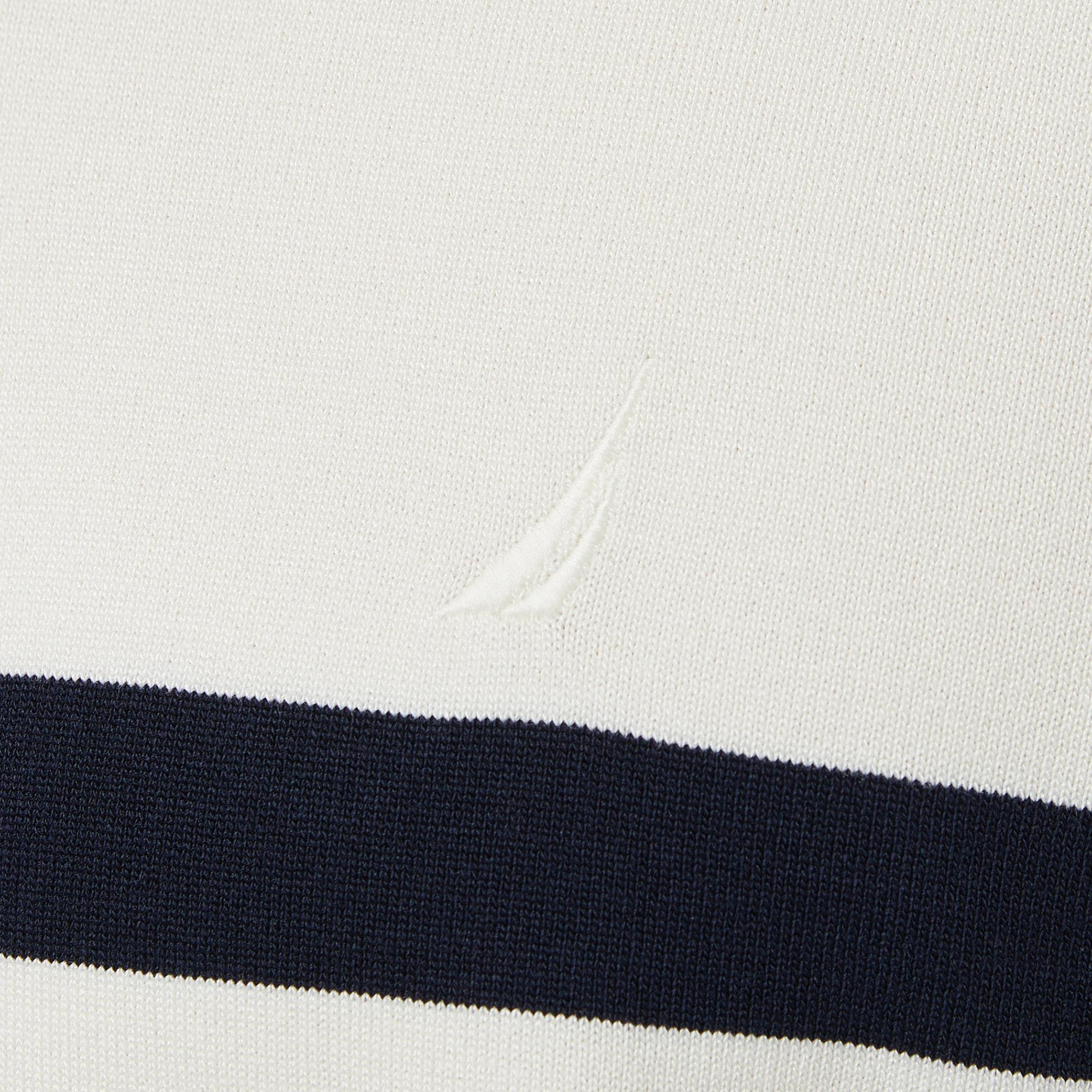 Nautica Erkek Krem Regular Fit Kısa Kollu Triko