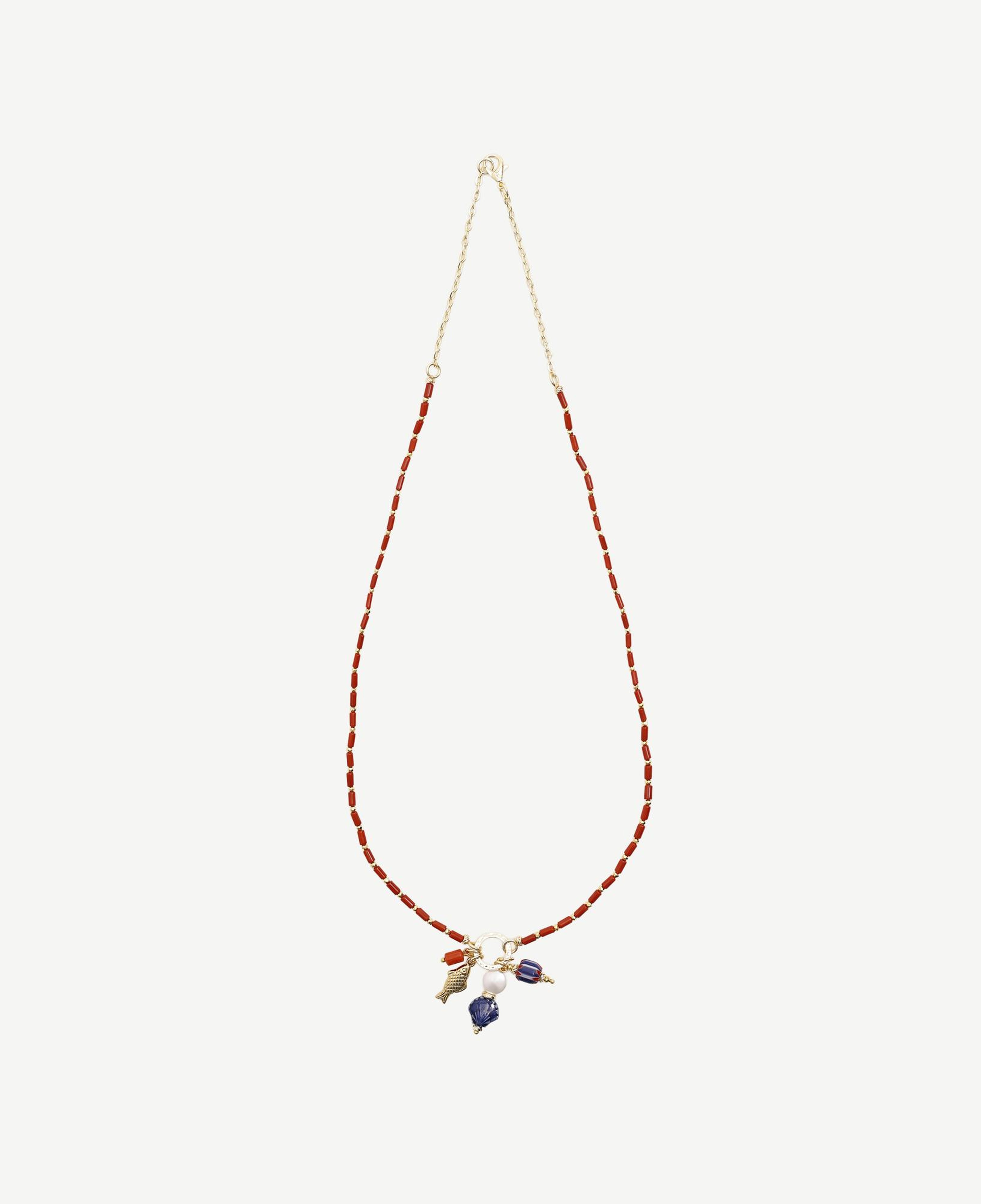 YARGICI Charm Detaylı Mercan Kolye