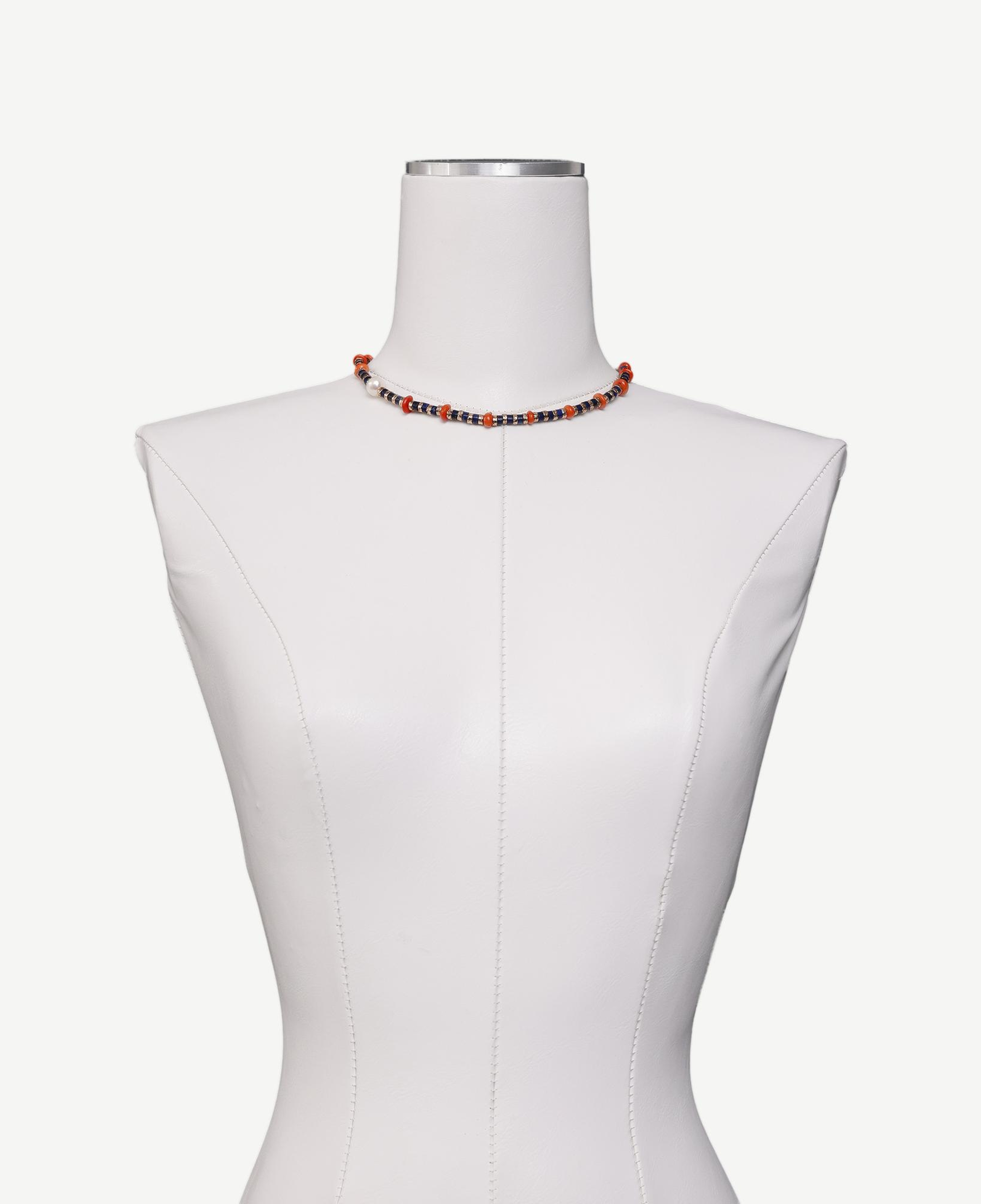 YARGICI Mercan Detaylı Lapis Kolye