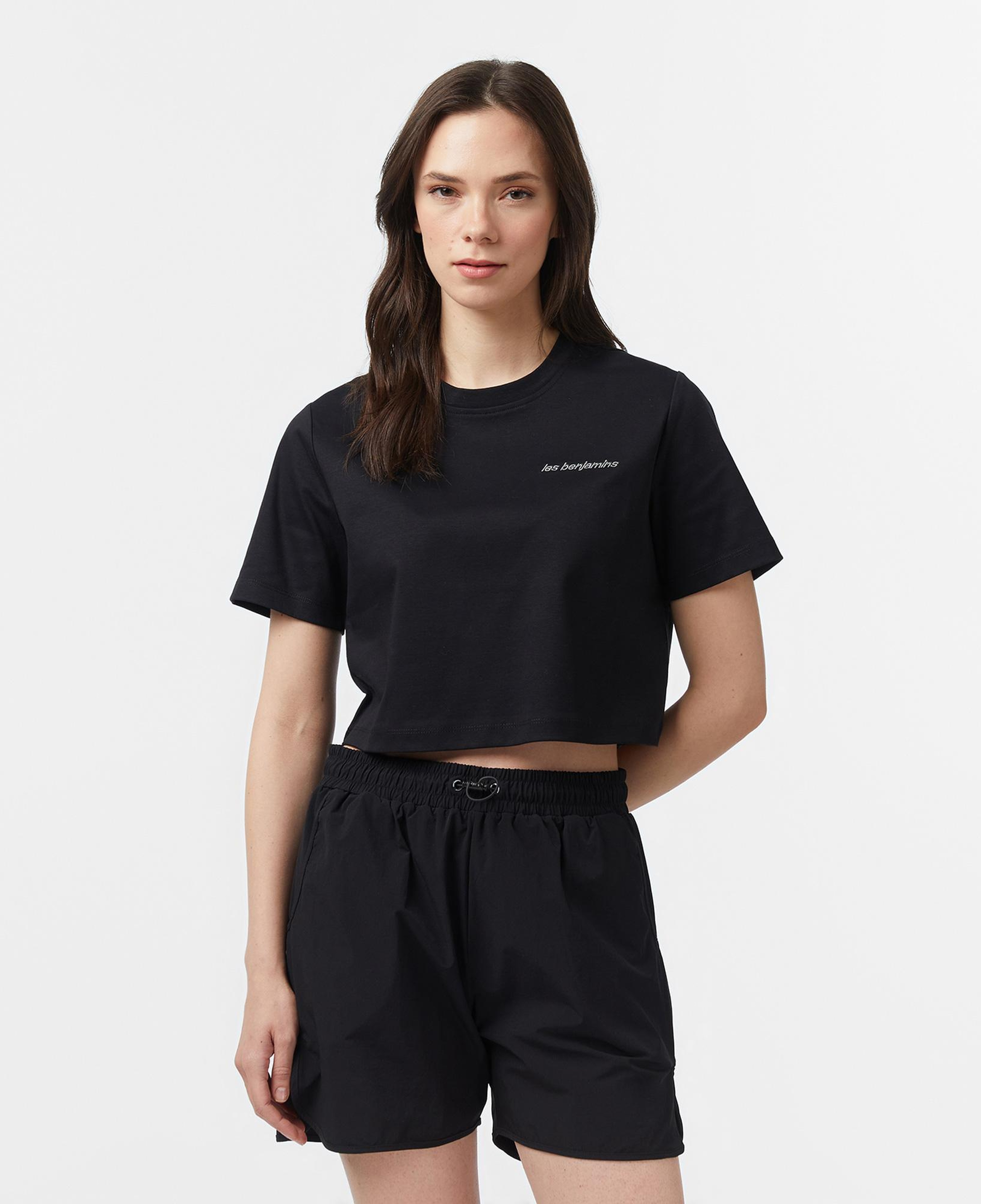 Les Benjamins 309 Kadın Siyah T-Shirt