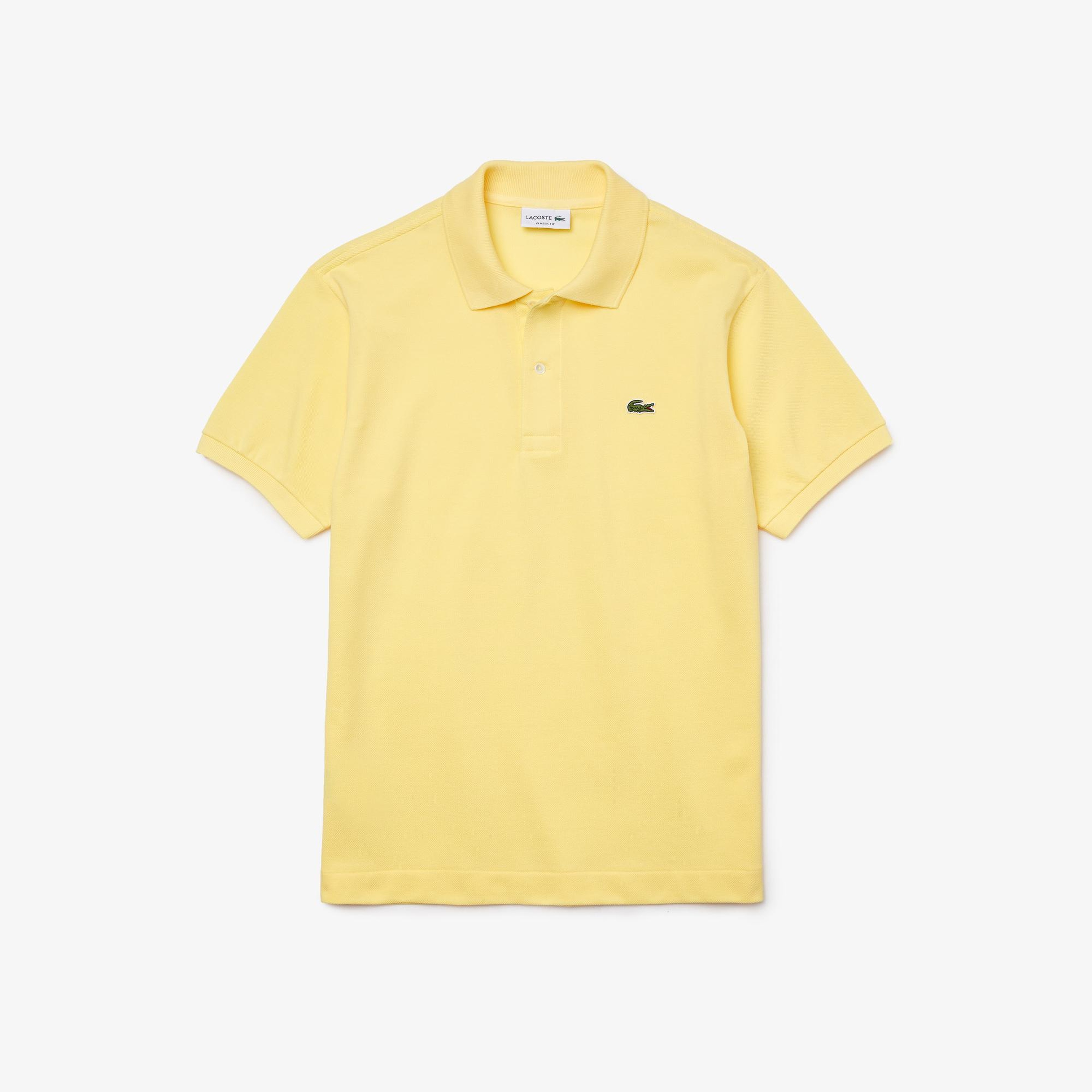 L.12.12 Erkek Classic Fit Sarı Polo