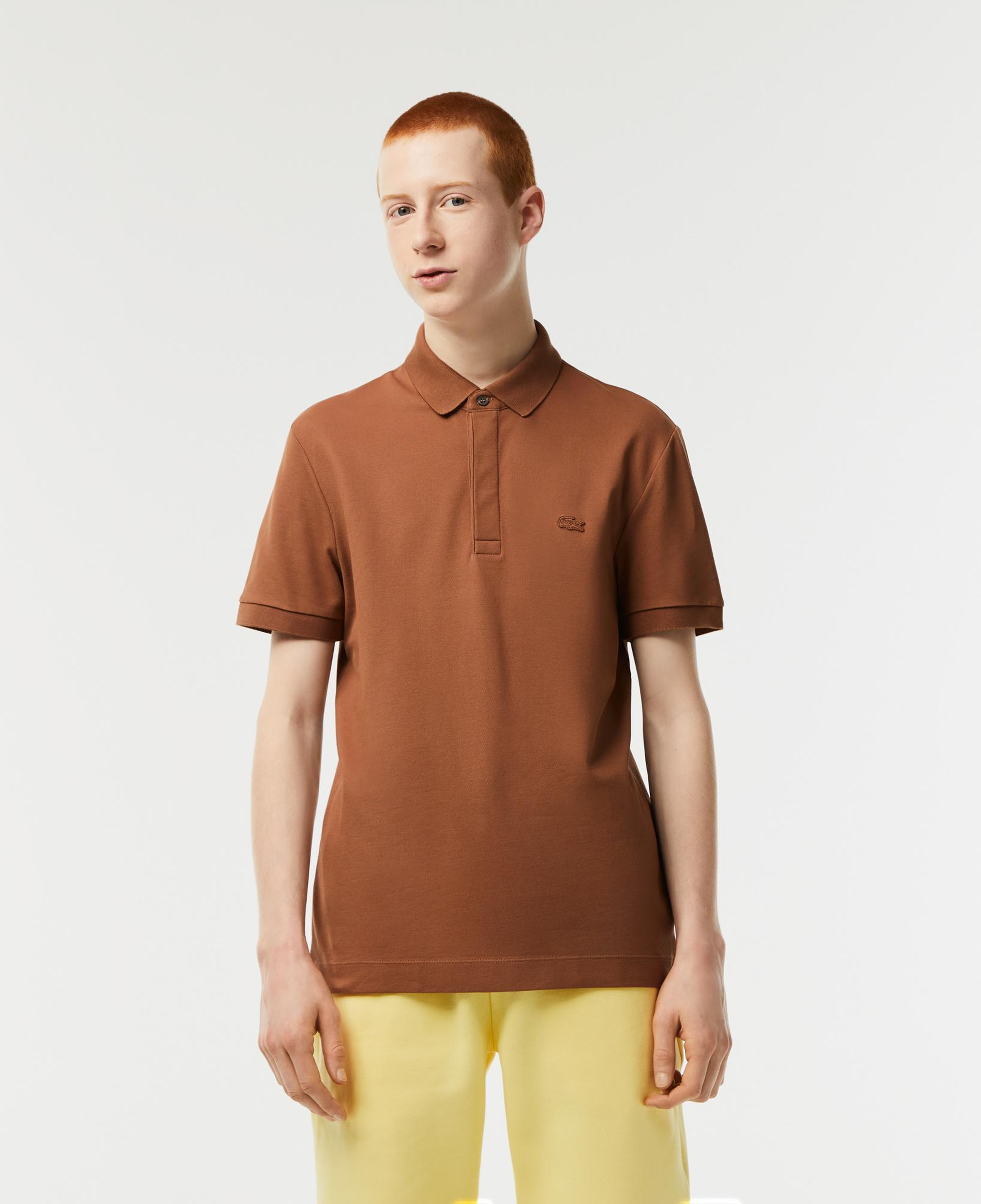Erkek Regular Fit Kahverengi Paris Polo