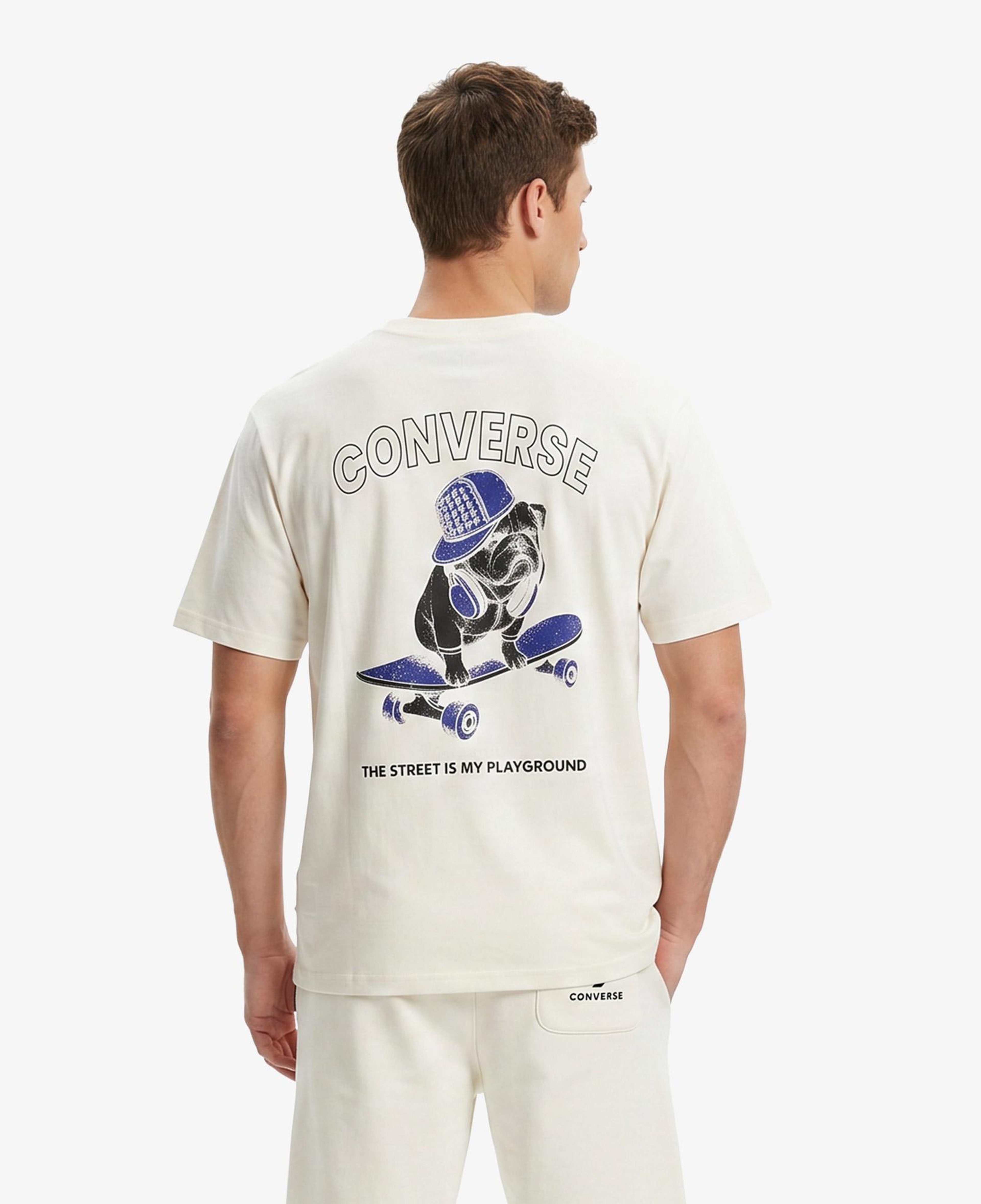 Converse Regular Fit Erkek Krem T-Shirt