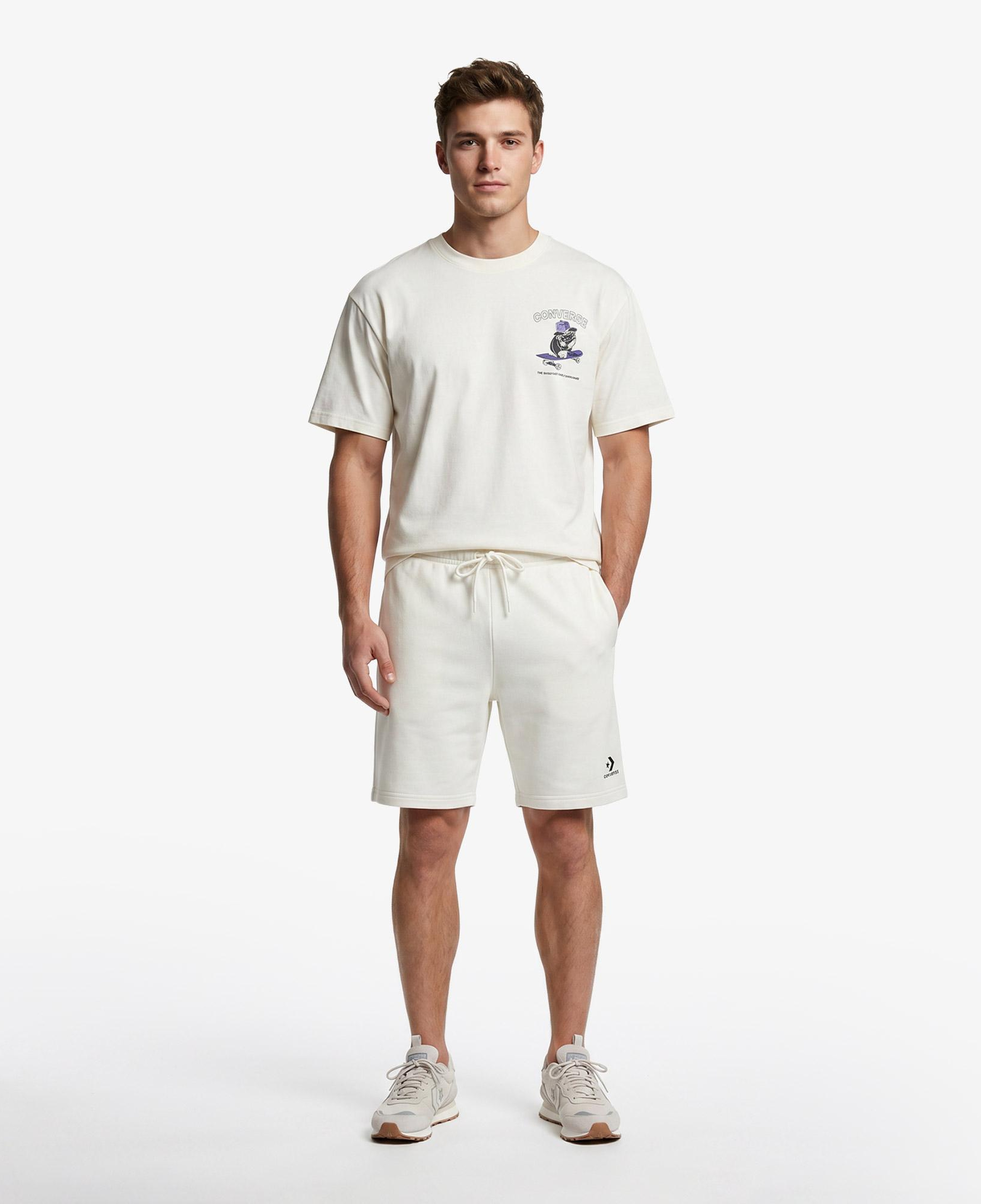 Converse Regular Fit Erkek Krem T-Shirt