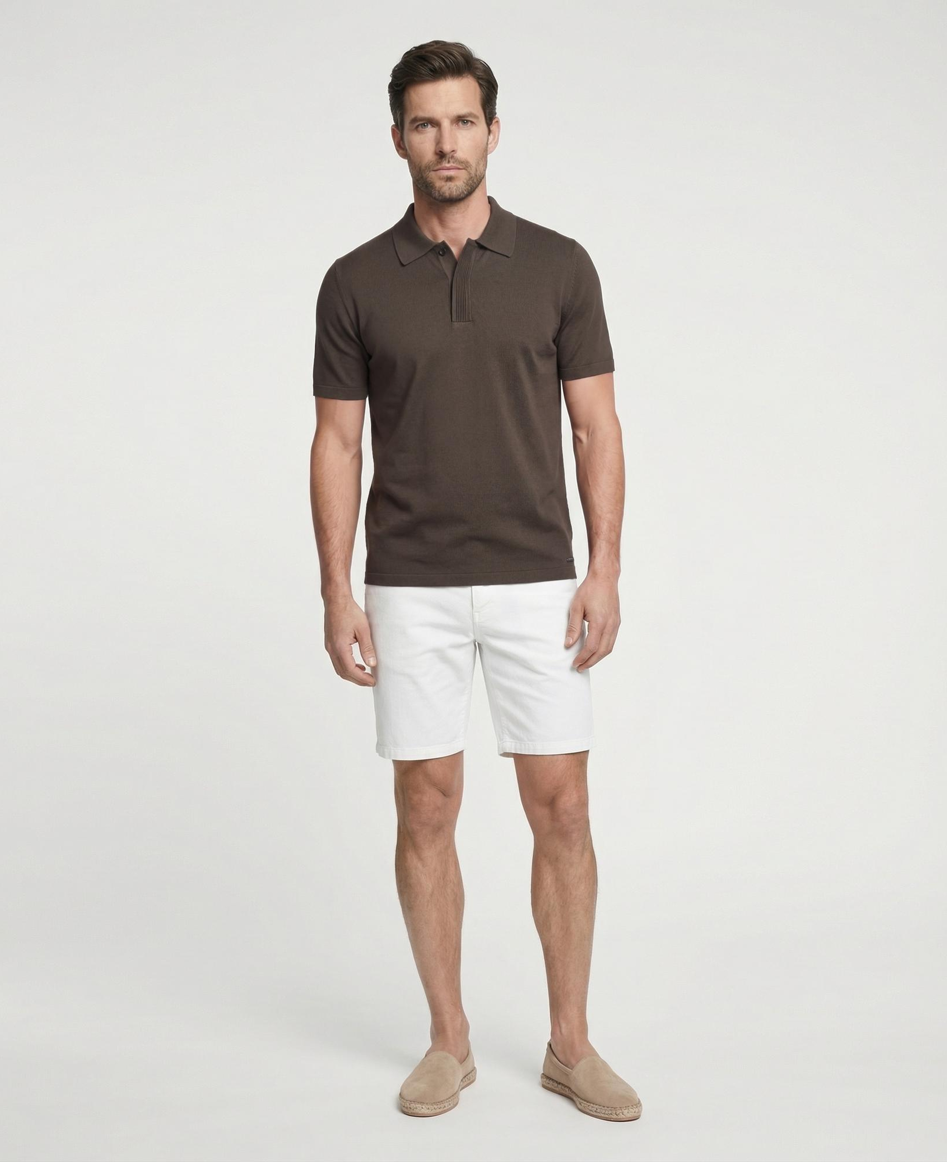YARGICI Regular Polo Yaka Kısa Kol Kazak