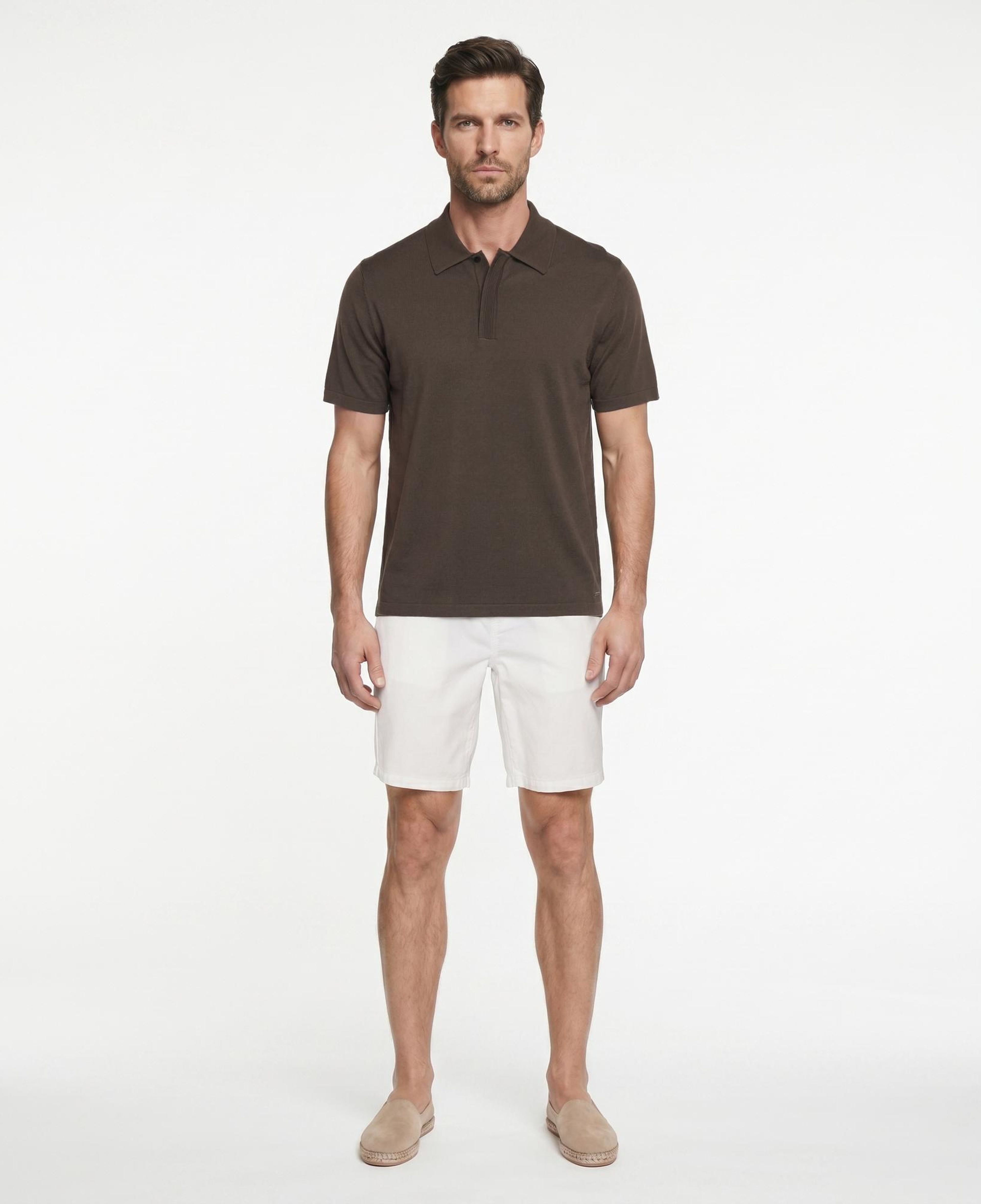 YARGICI Regular Polo Yaka Kısa Kol Kazak