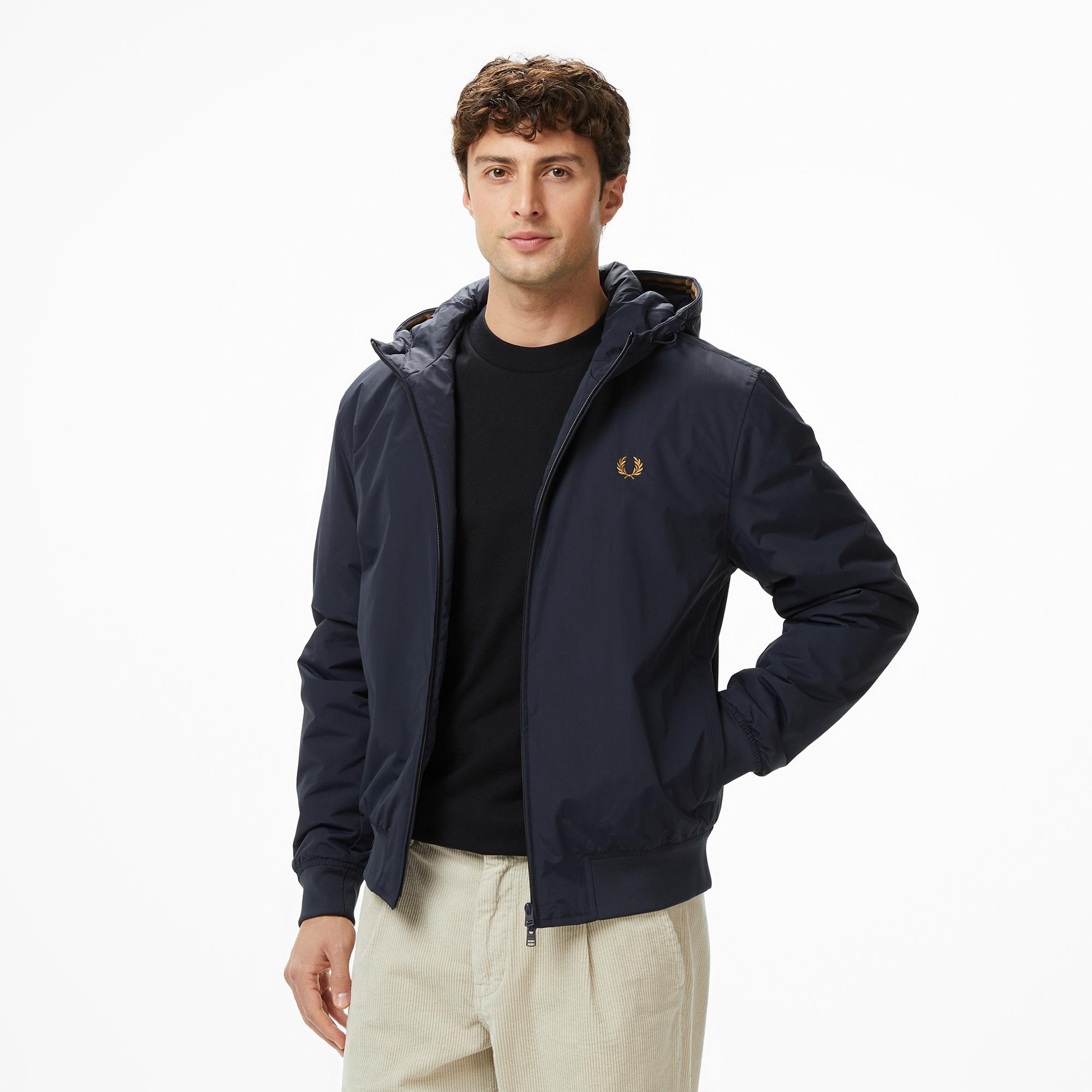 Fred Perry Hooded Brentham Erkek Lacivert Ceket
