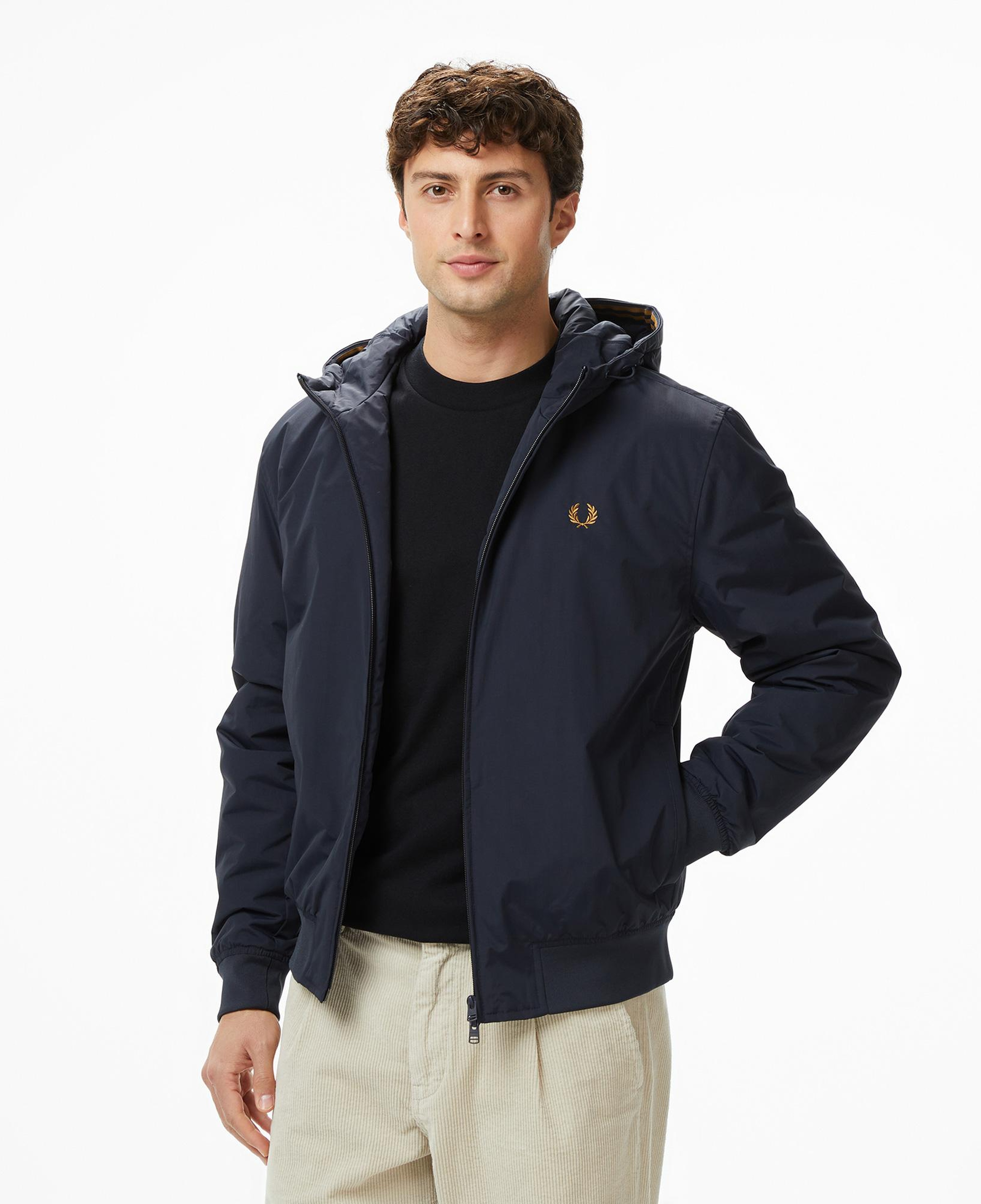 Fred Perry Hooded Brentham Erkek Lacivert Ceket