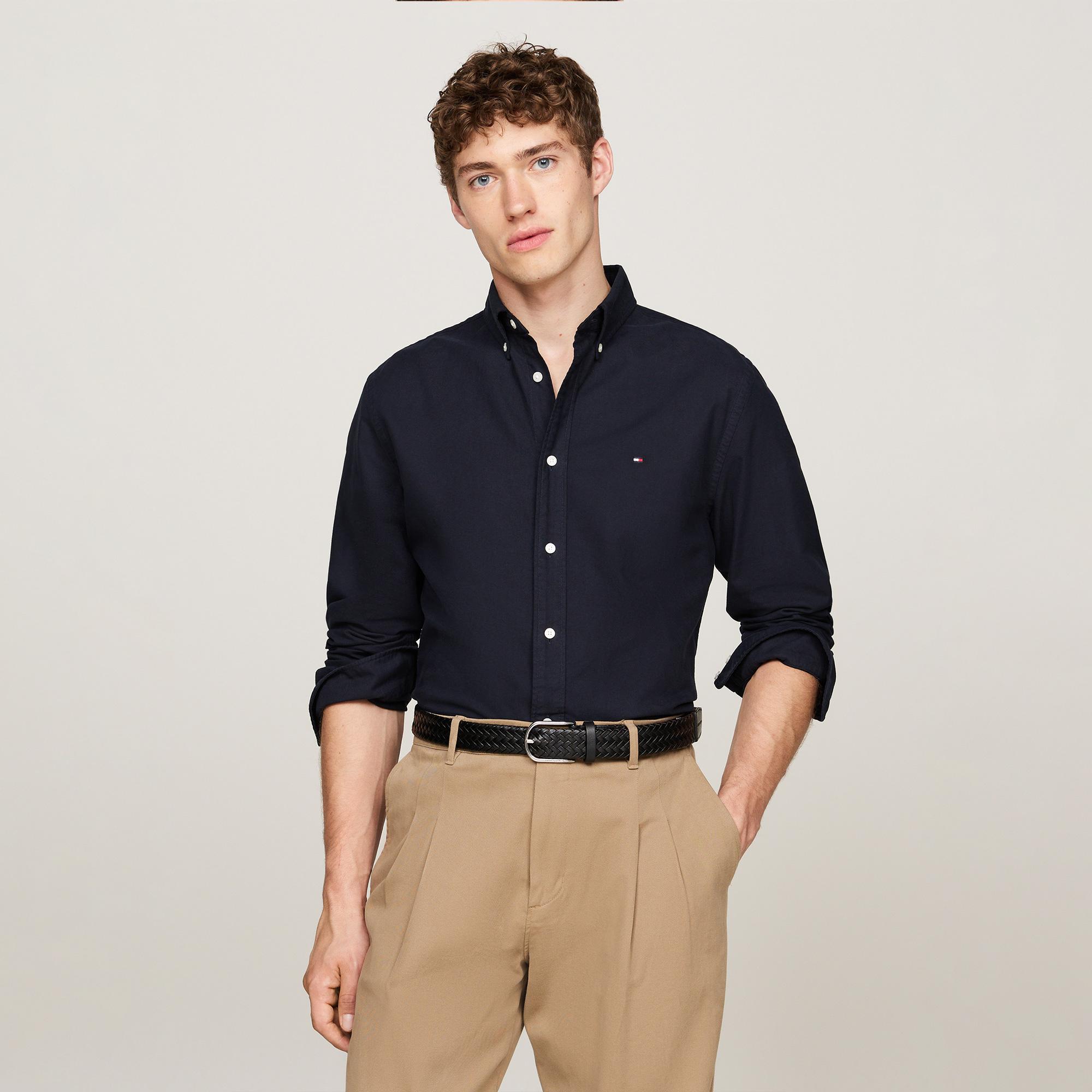 Tommy Hilfiger Erkek Mavi Gömlek