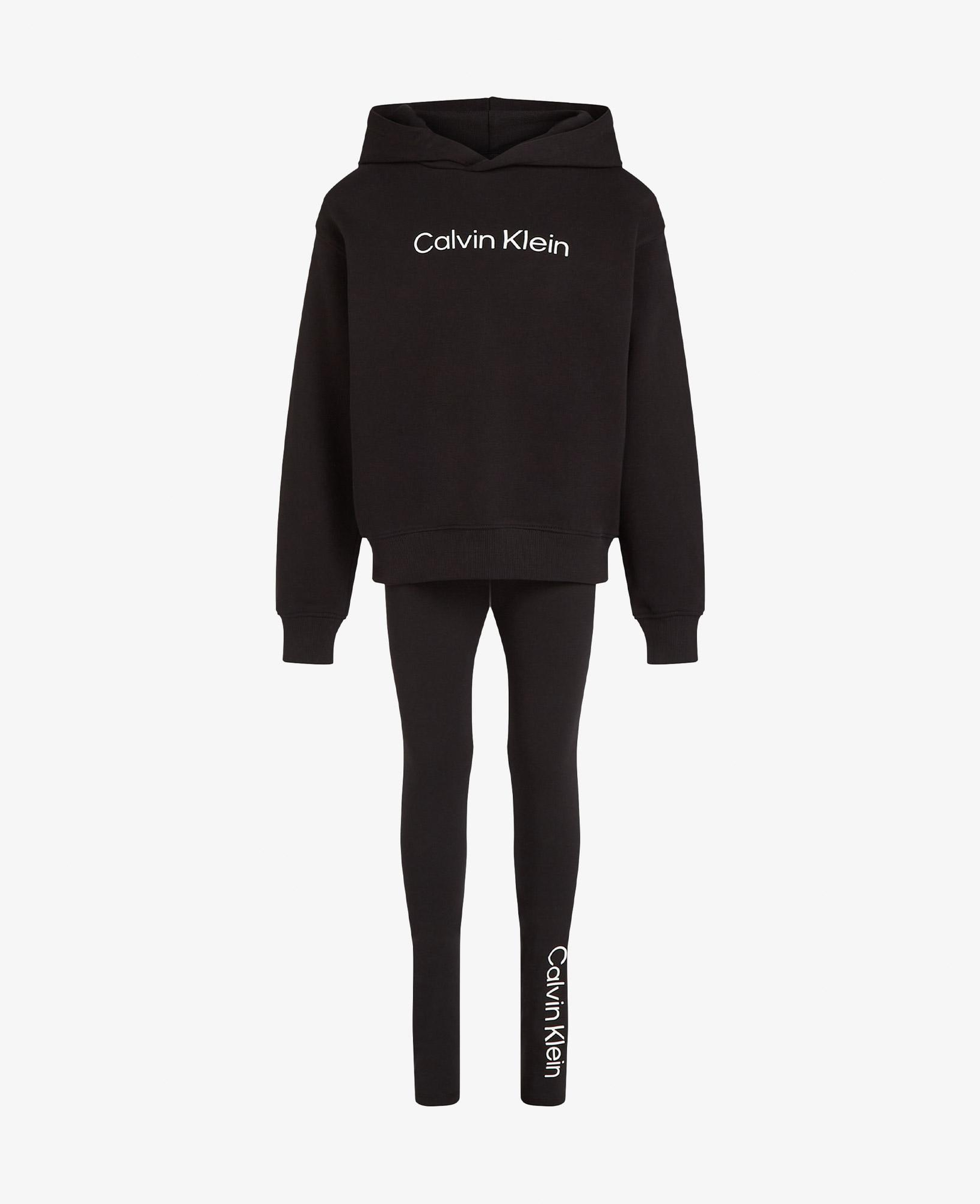 Calvin Klein Relax Legging Set Çocuk Siyah Eşofman Takımı