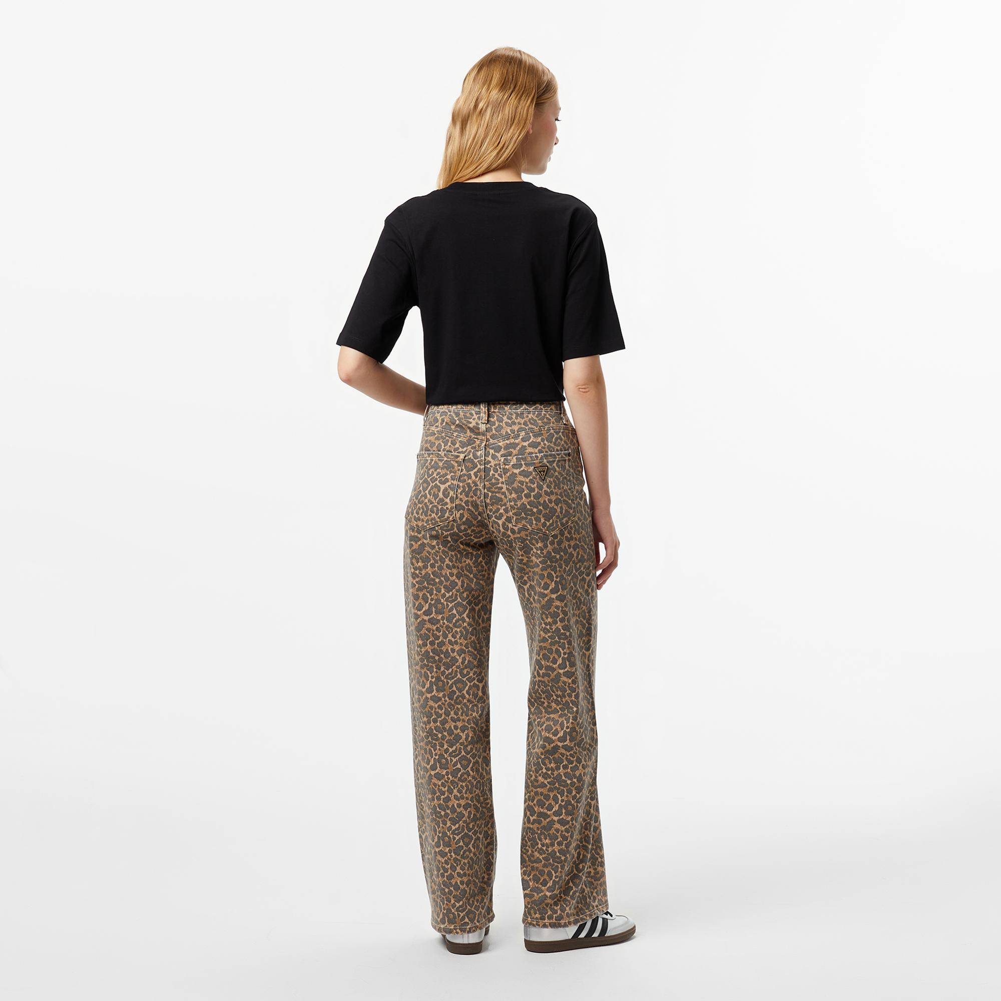 Guess Mirage Relaxed Fit Kadın Renkli Pantolon