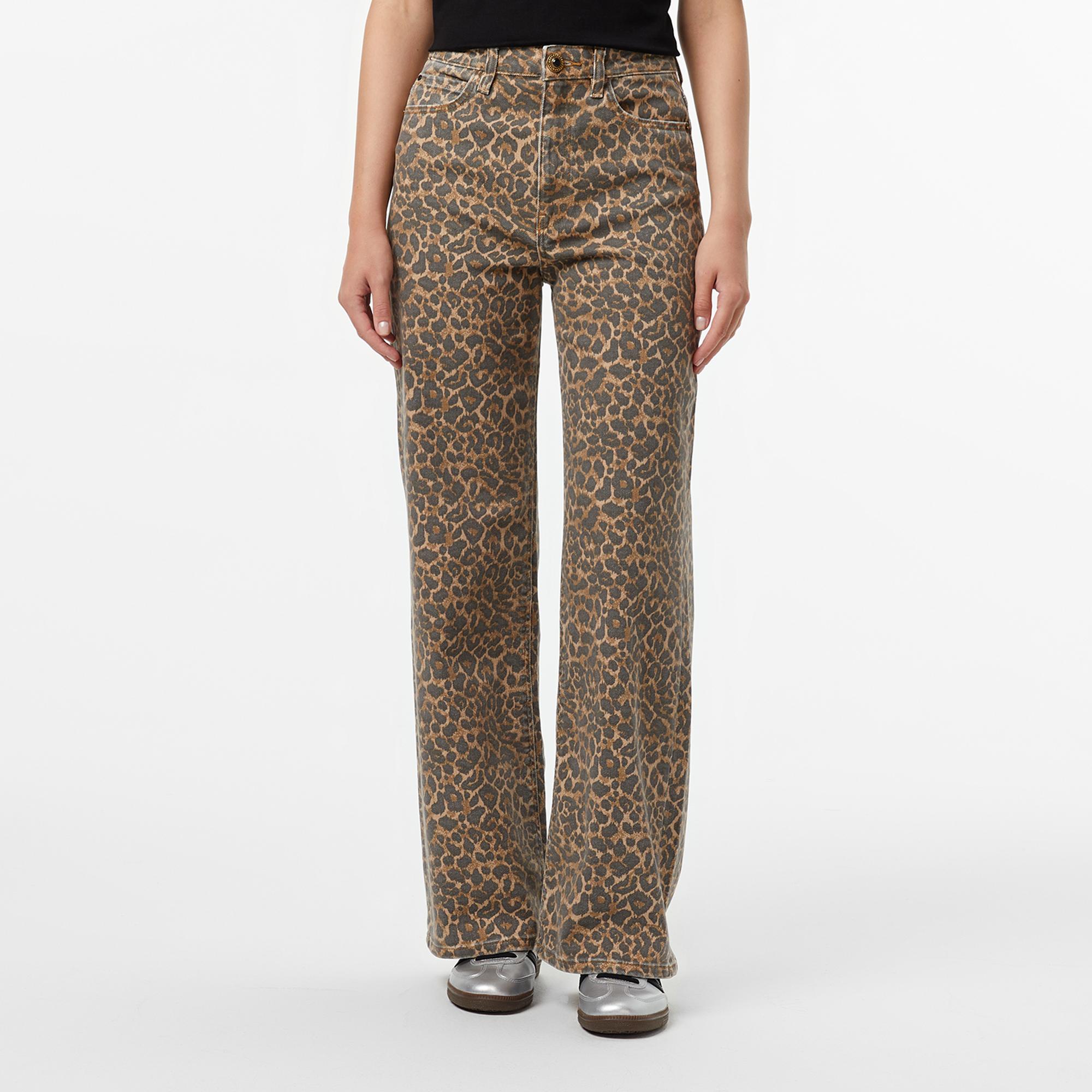 Guess Mirage Relaxed Fit Kadın Renkli Pantolon
