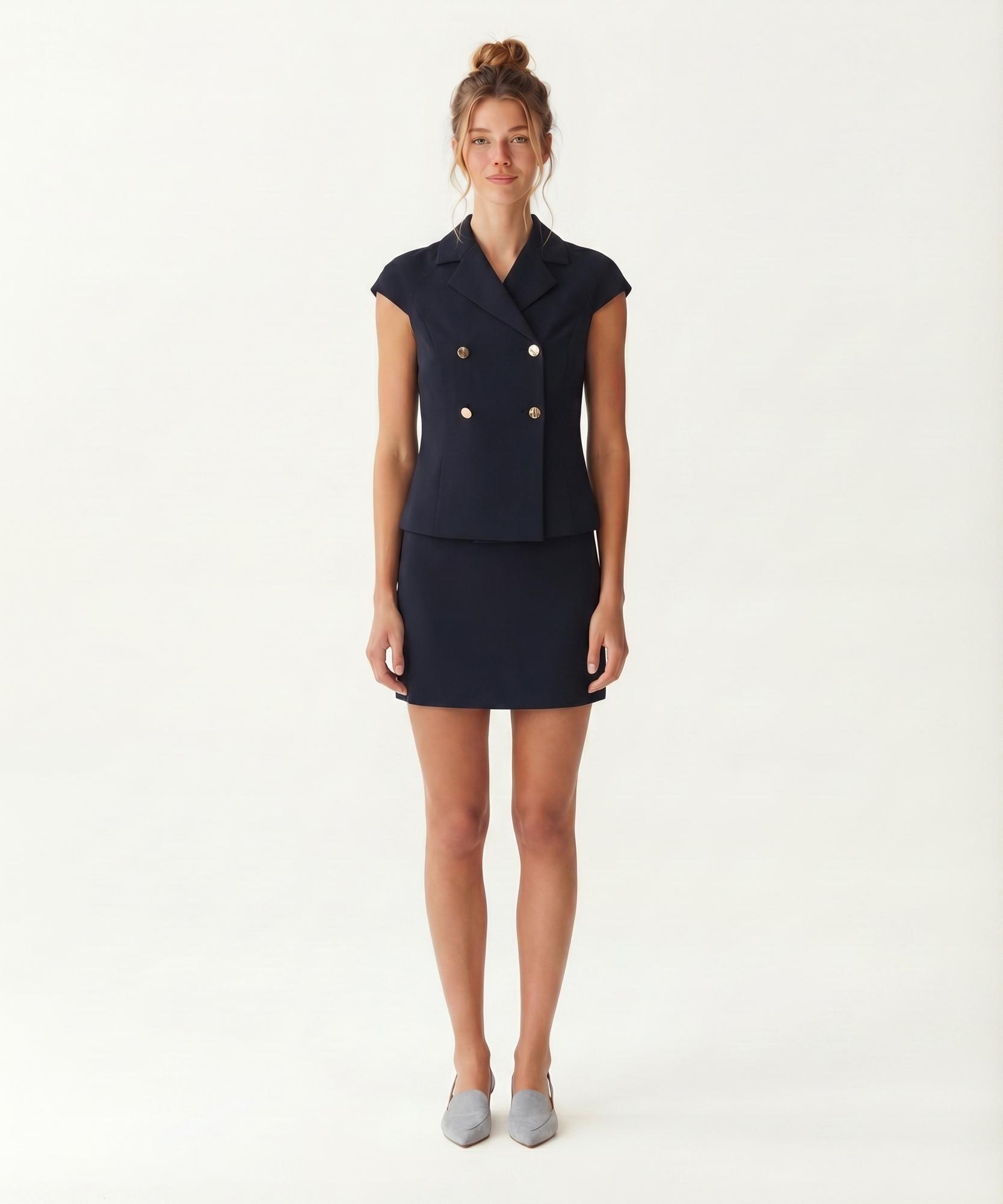 YARGICI Tailored Ceket Yaka Kısa Kol Ceket