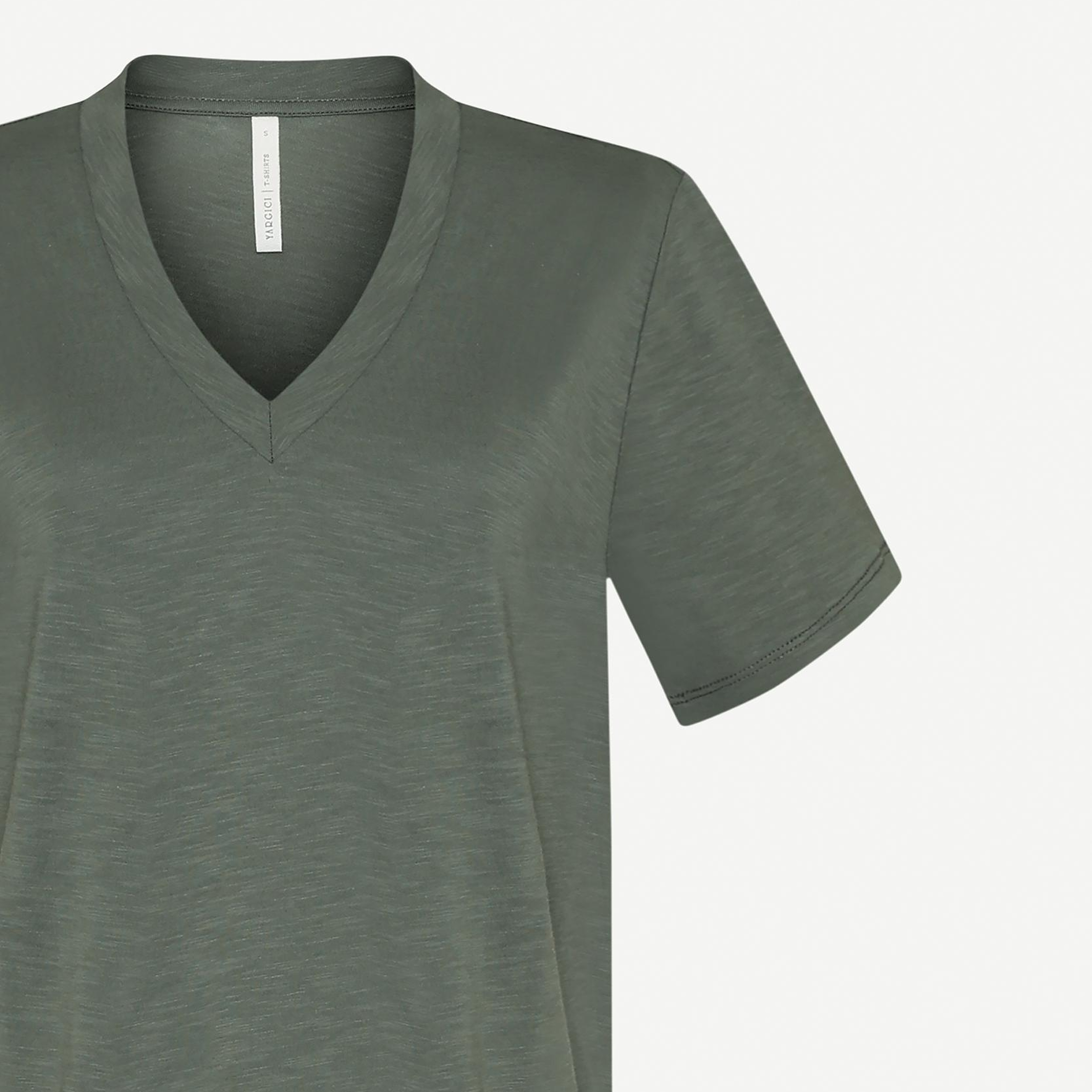 YARGICI Regular V Yaka Kısa Kol T-shirt