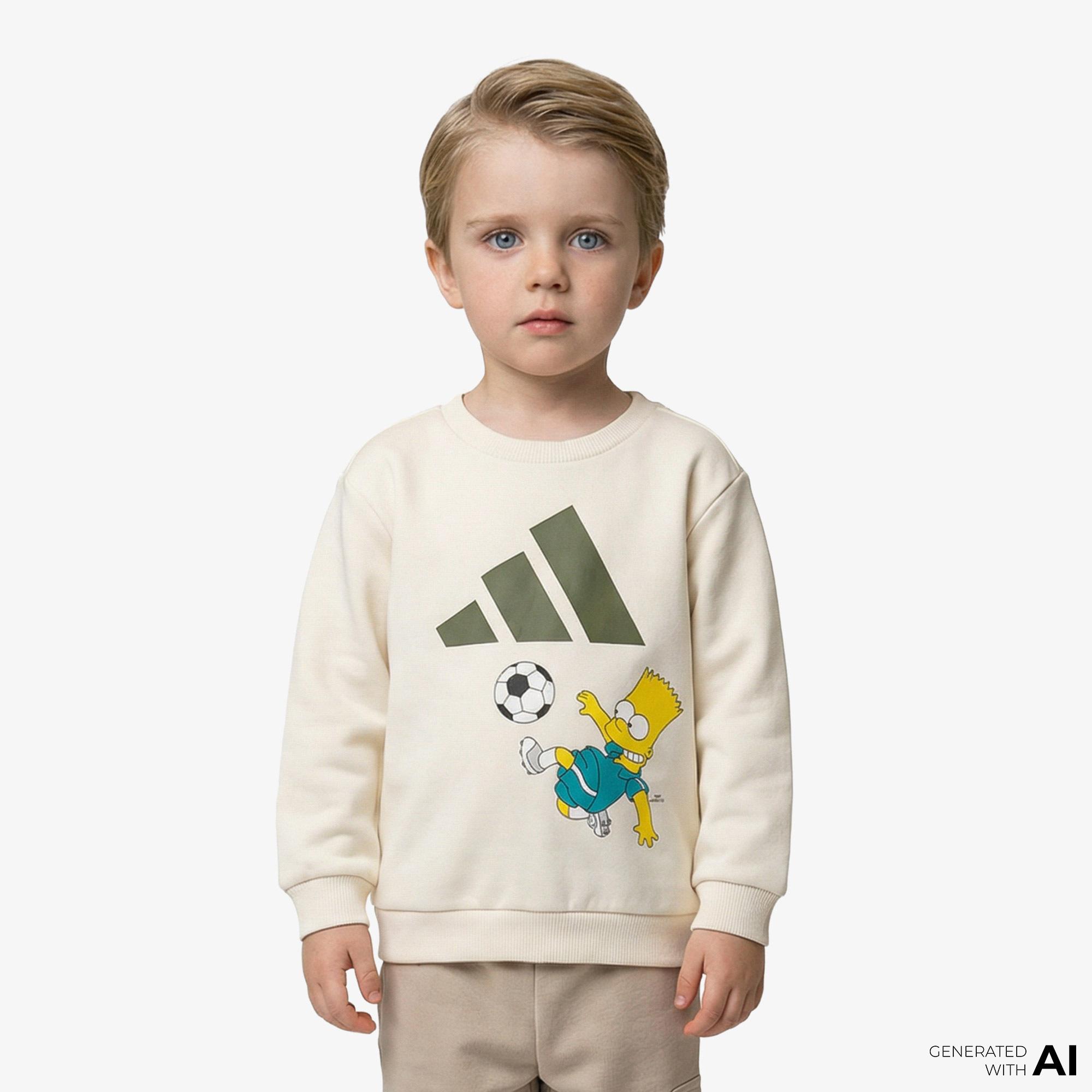 adidas Infant The Simpsons Çocuk Krem Eşofman Takımı